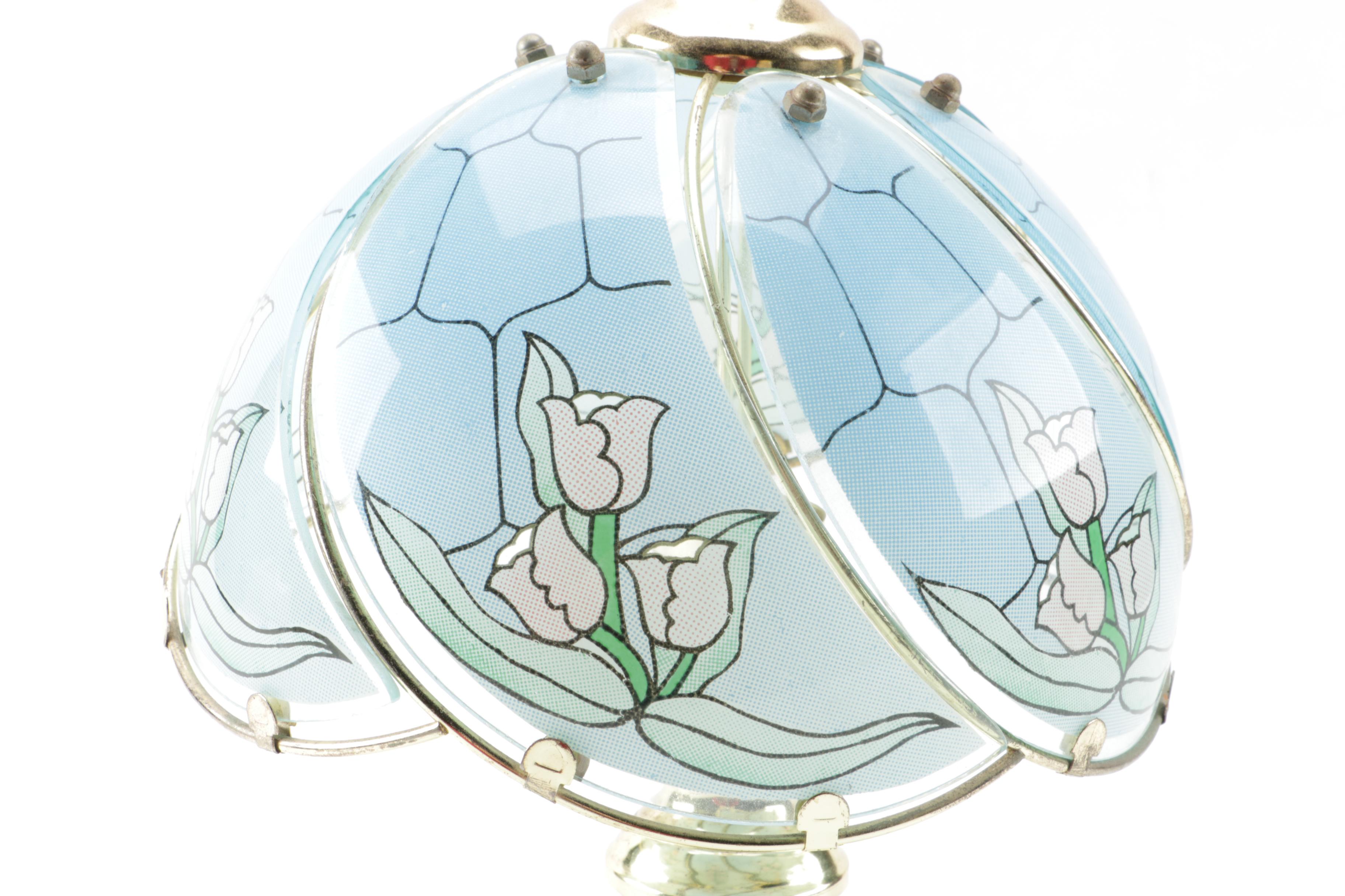 Glass Shade Table Lamp