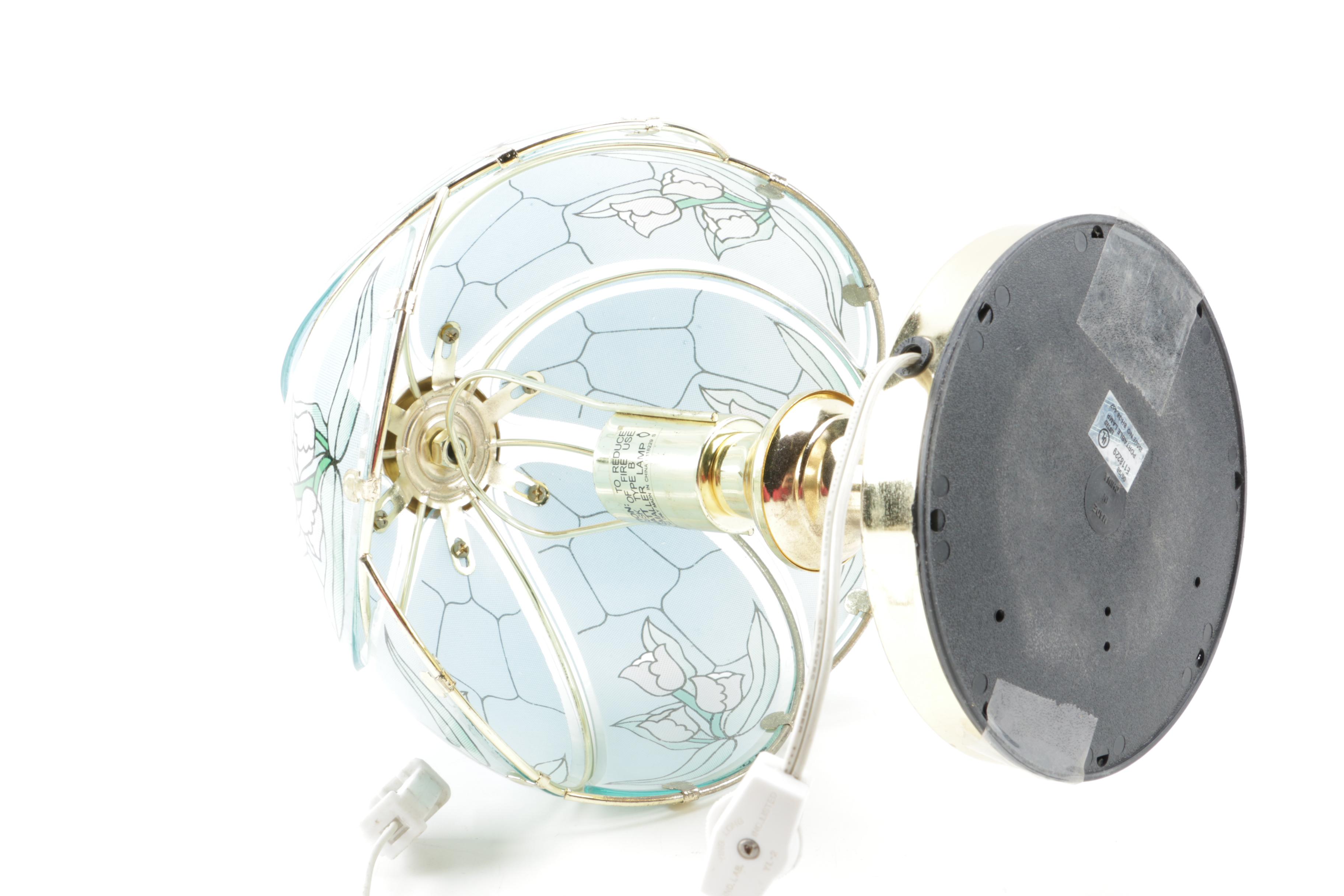 Glass Shade Table Lamp