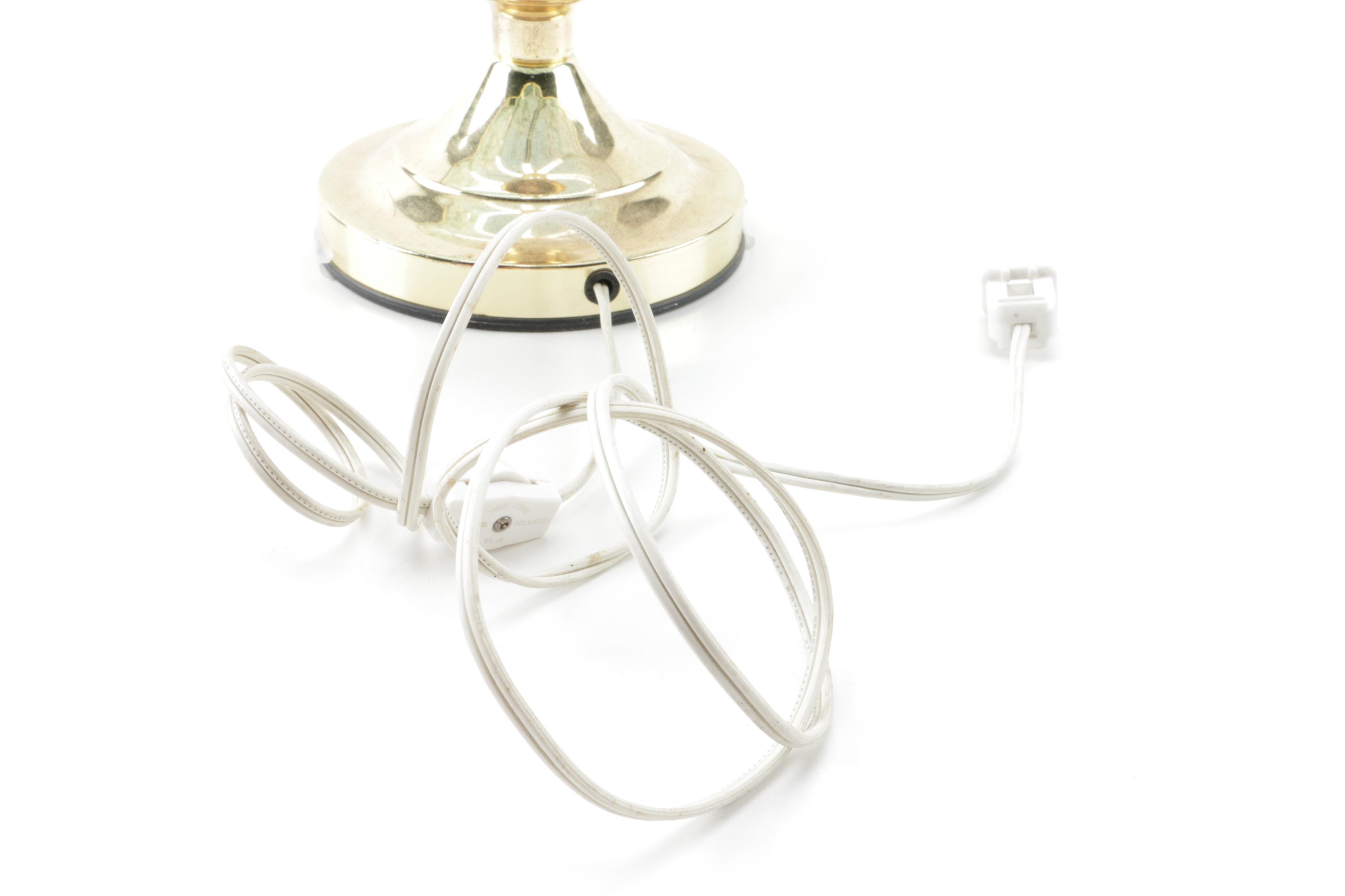 Glass Shade Table Lamp