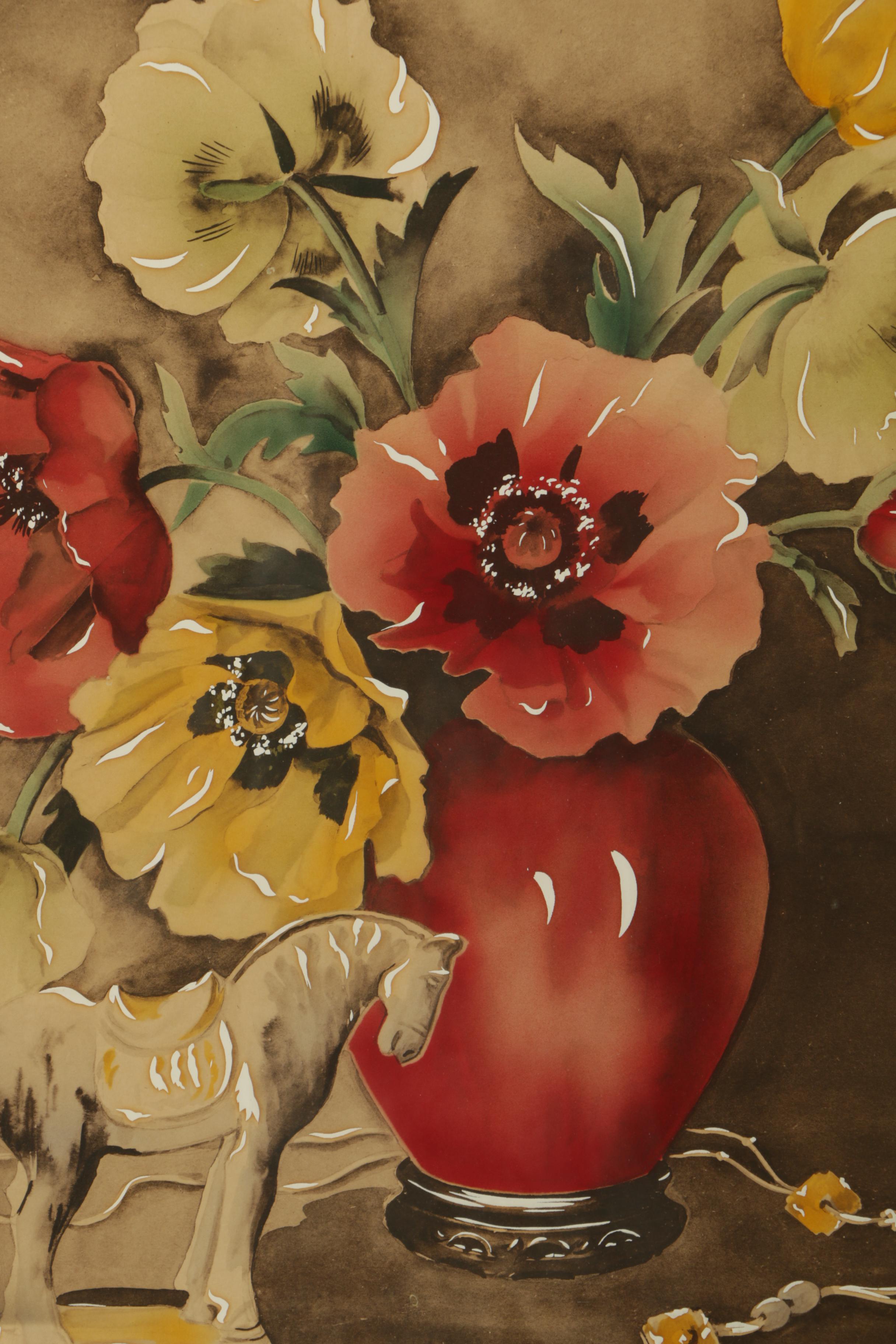 Vintage Bernard Picture Company Seriolithograph of Still Life