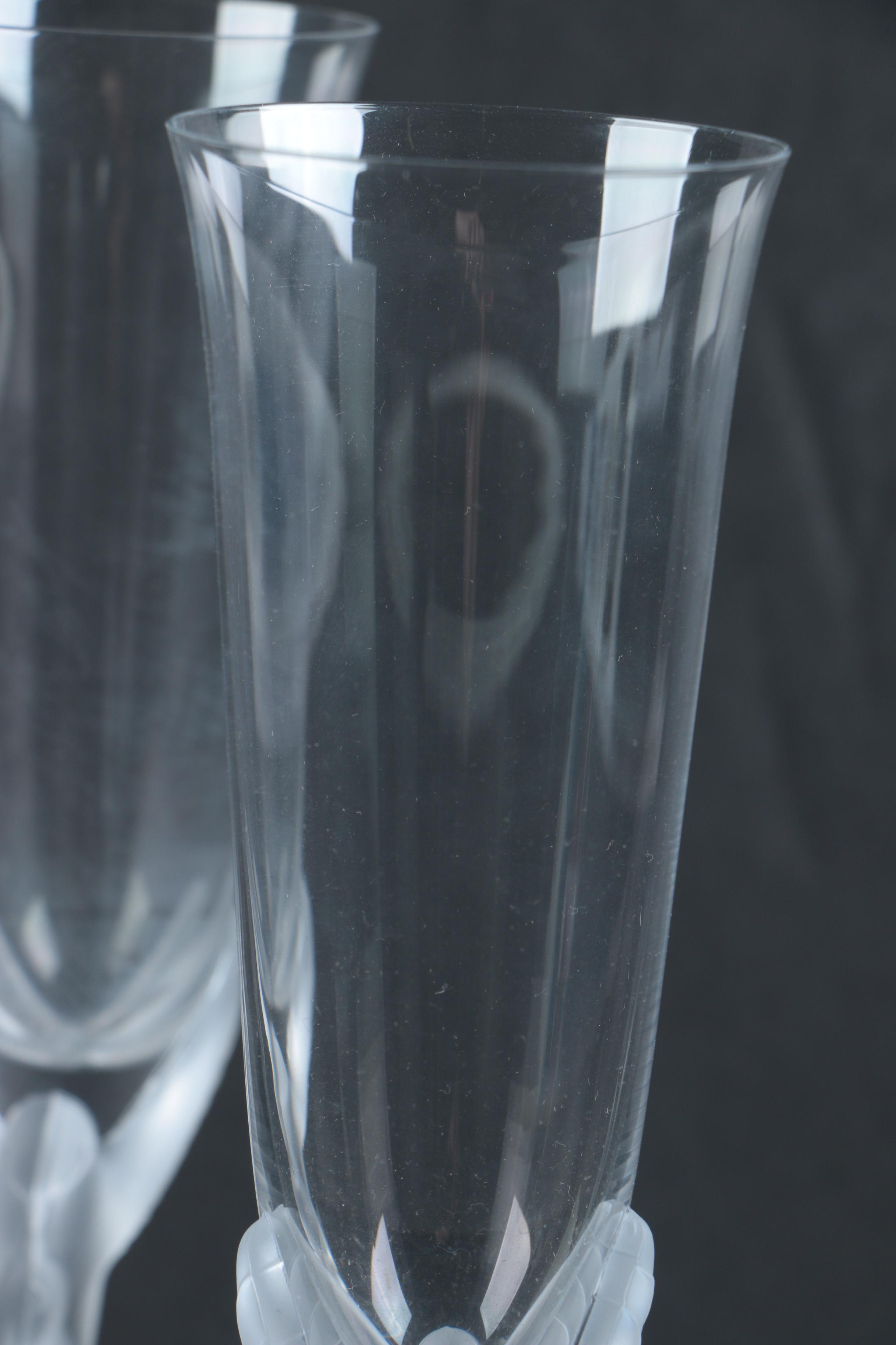 Igor Carl for Faberge "Kissing Doves" Champagne Flutes