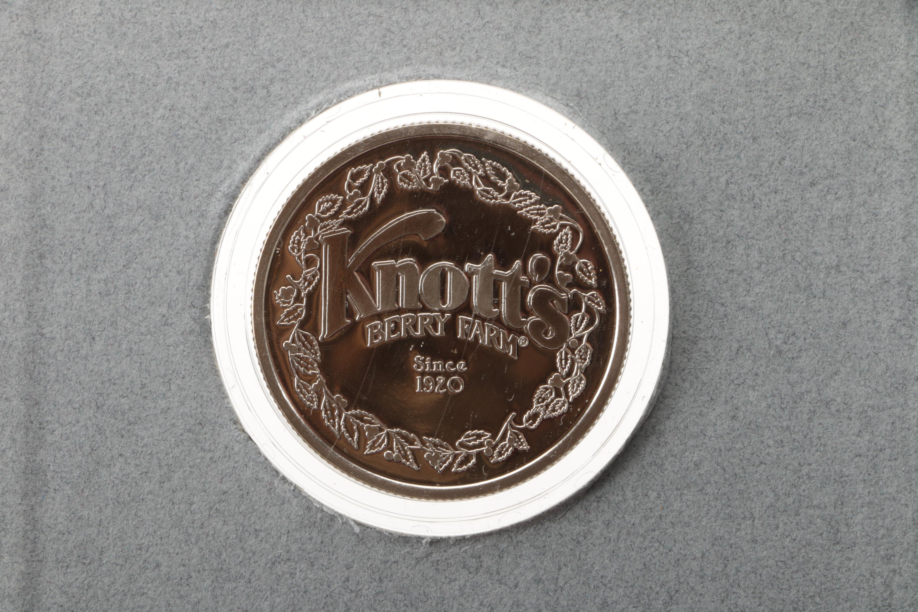 Knott's Berry Farm Commemorative Silver Round