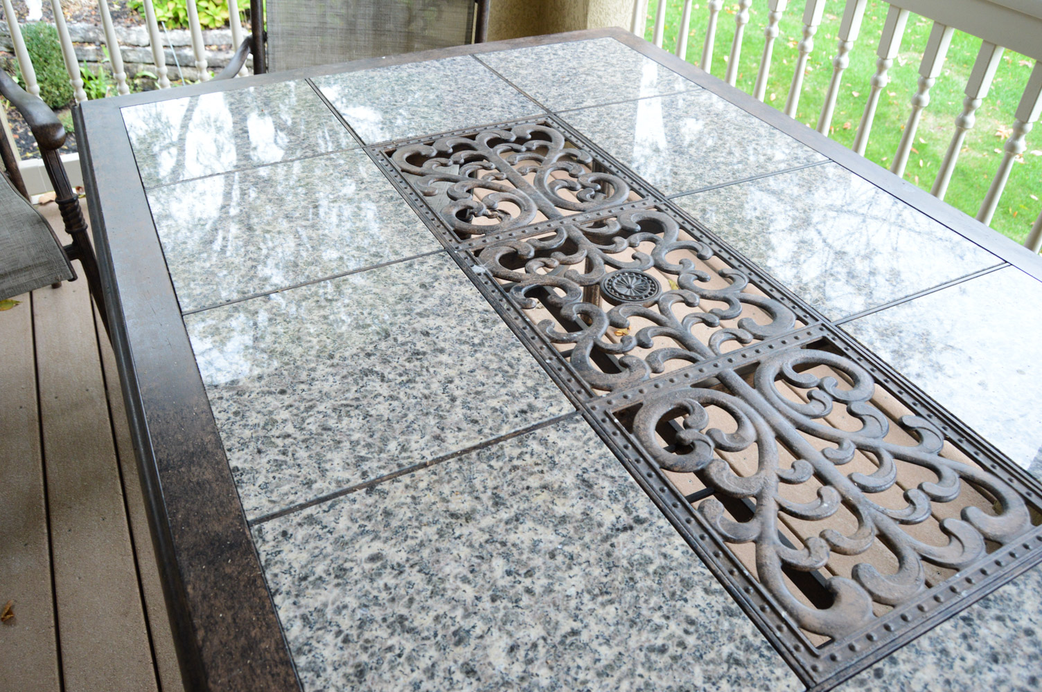 Tile Top Outdoor Table and Chairs
