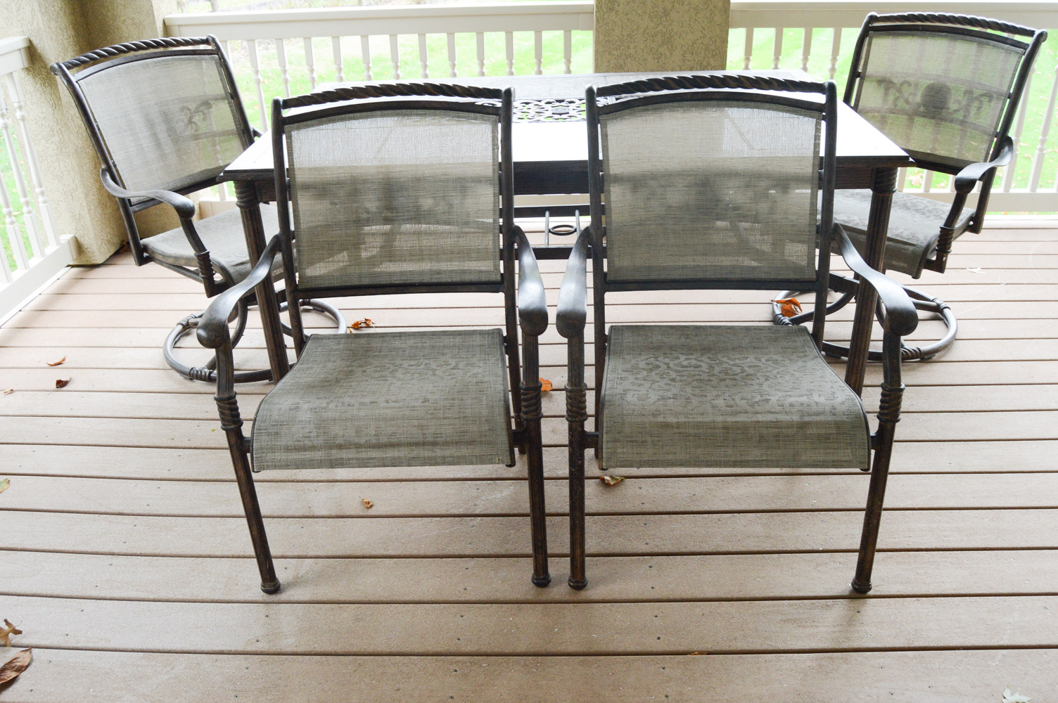 Tile Top Outdoor Table and Chairs