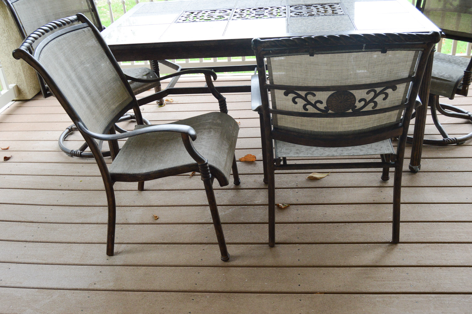 Tile Top Outdoor Table and Chairs