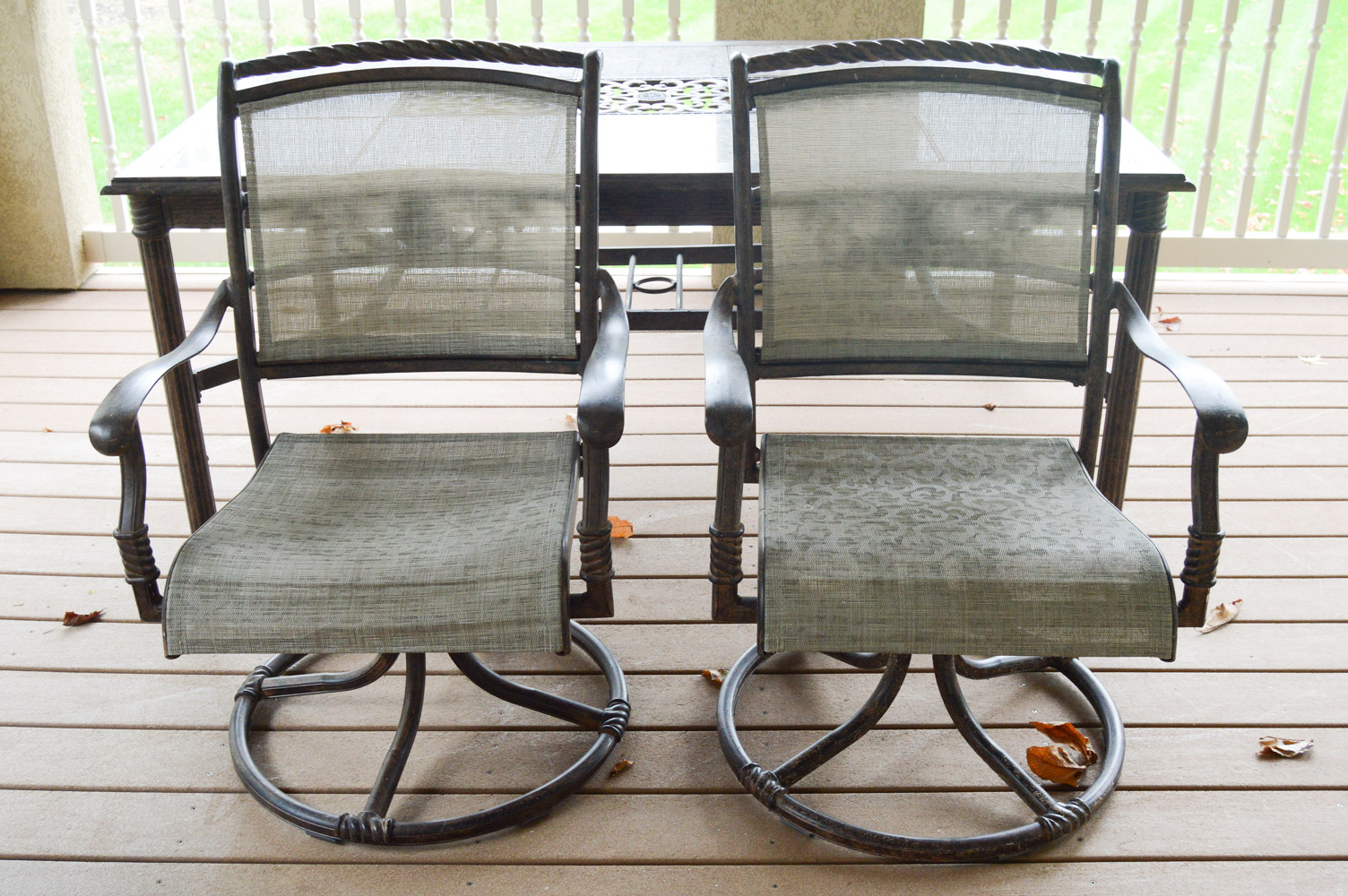 Tile Top Outdoor Table and Chairs