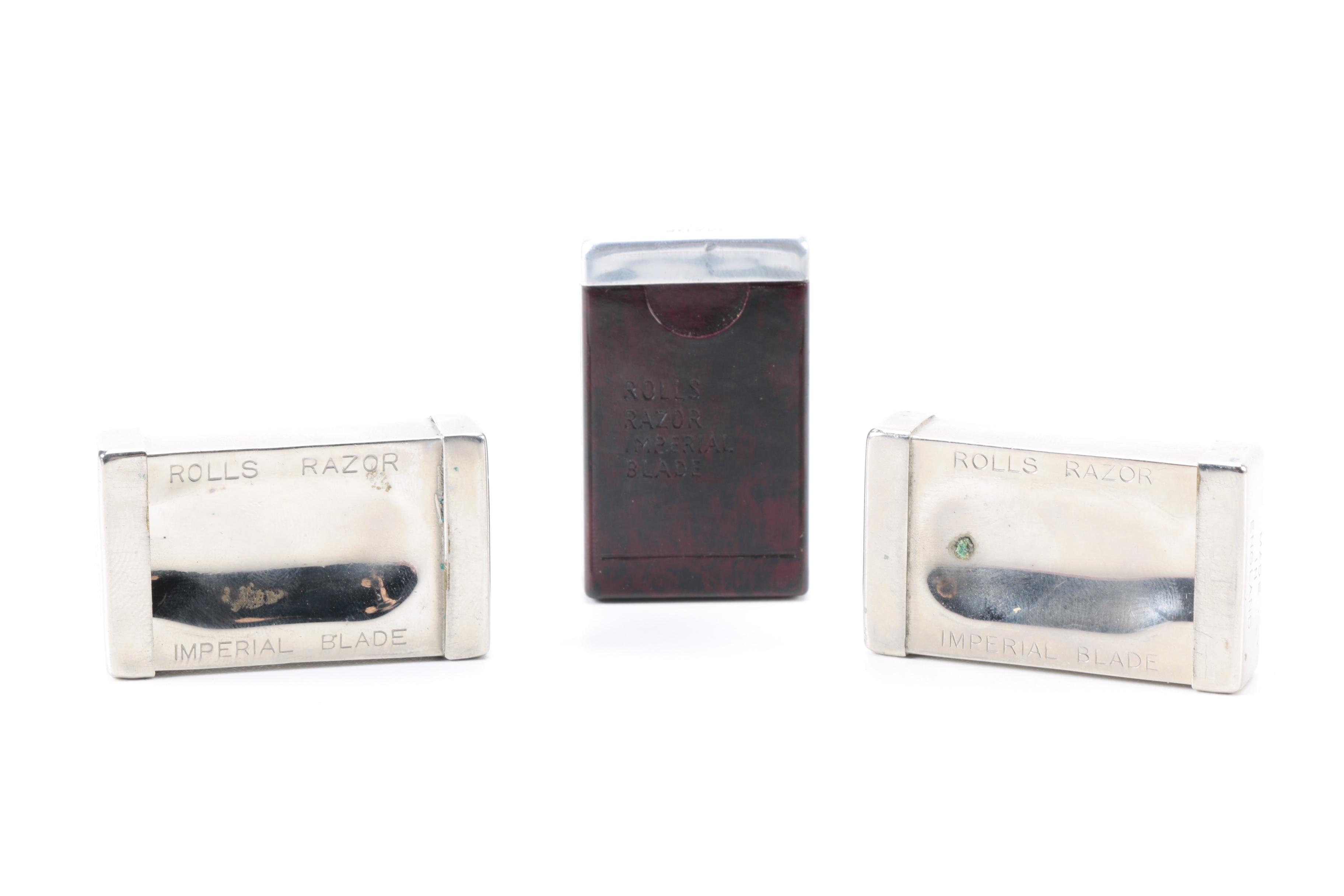 Vintage "The Traveler" Rolls Razor and Blades