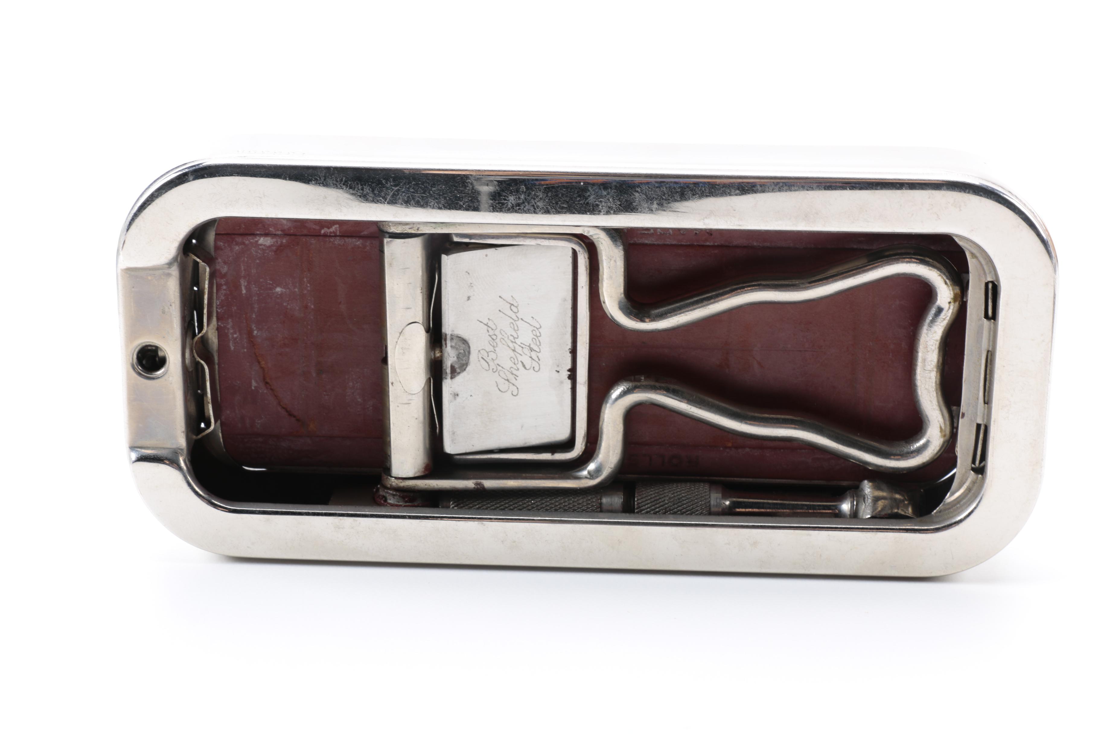 Vintage "The Traveler" Rolls Razor and Blades