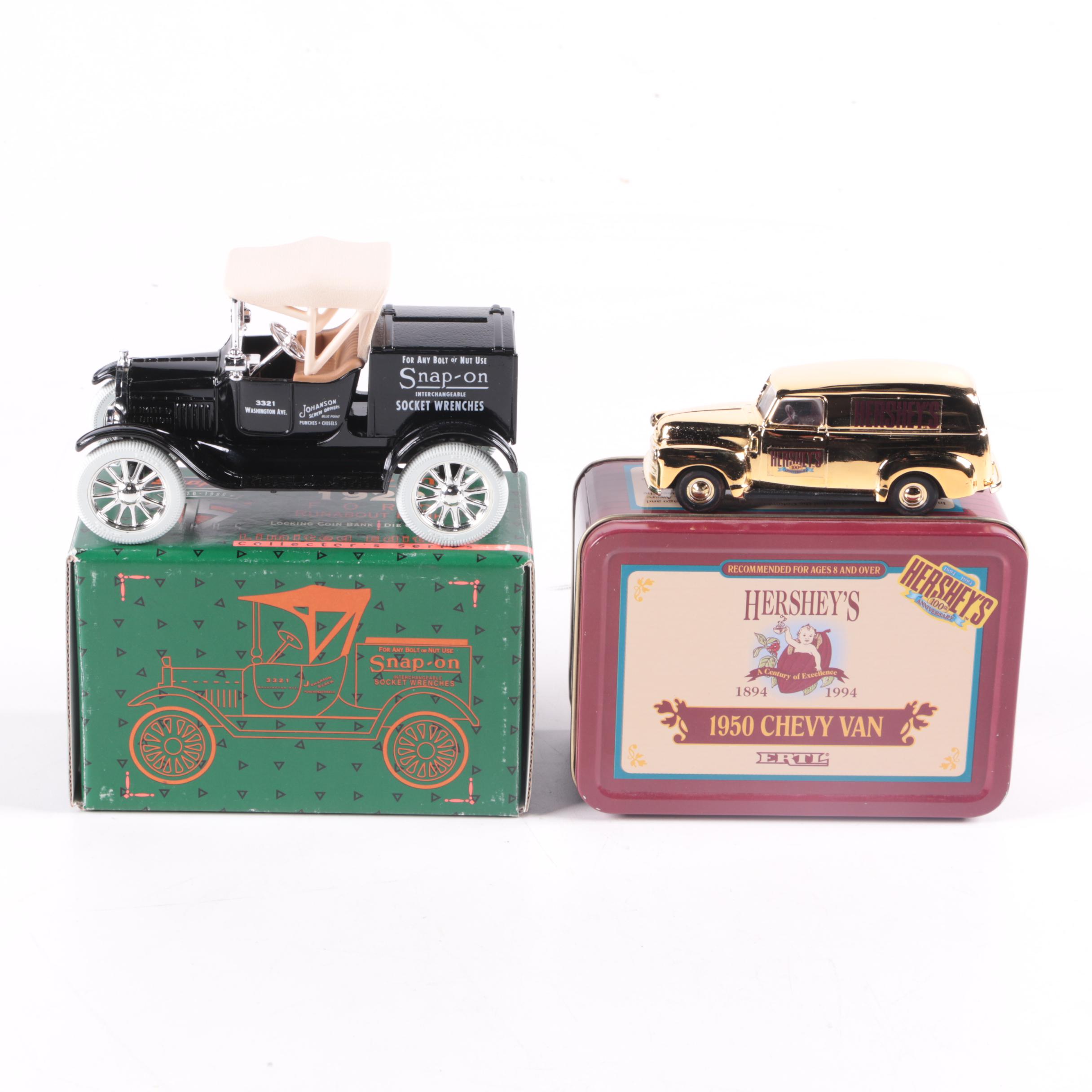 Pair of Ertl Die-Cast Commemorative Cars