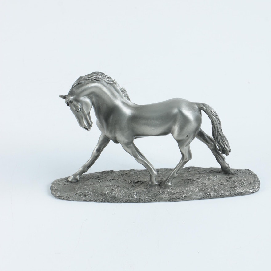 "The Royal Stallion" by Lorne McKean Pewter Horse Figurine