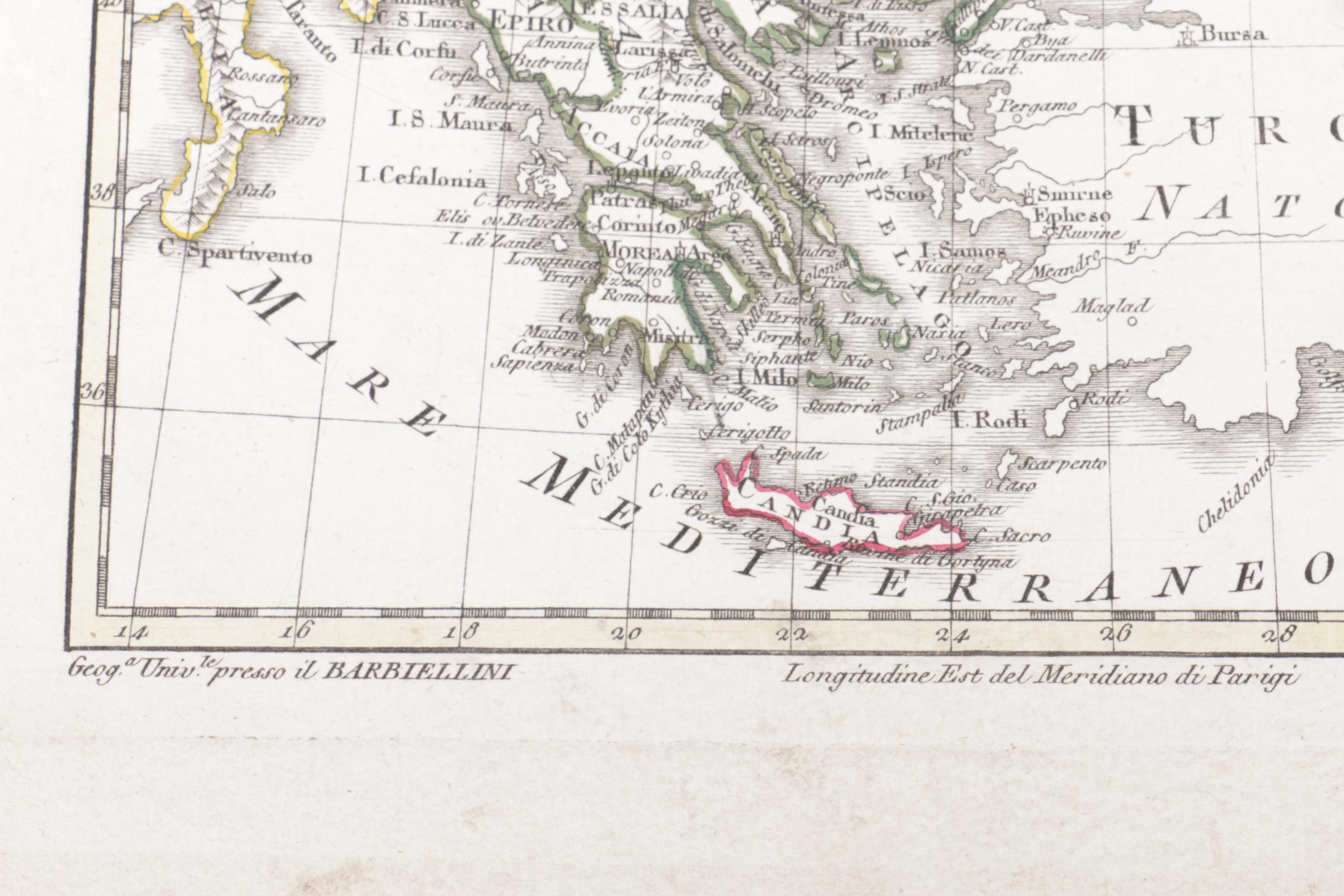 Maps on Paper "Scozia" and "Turchia d'Europa"