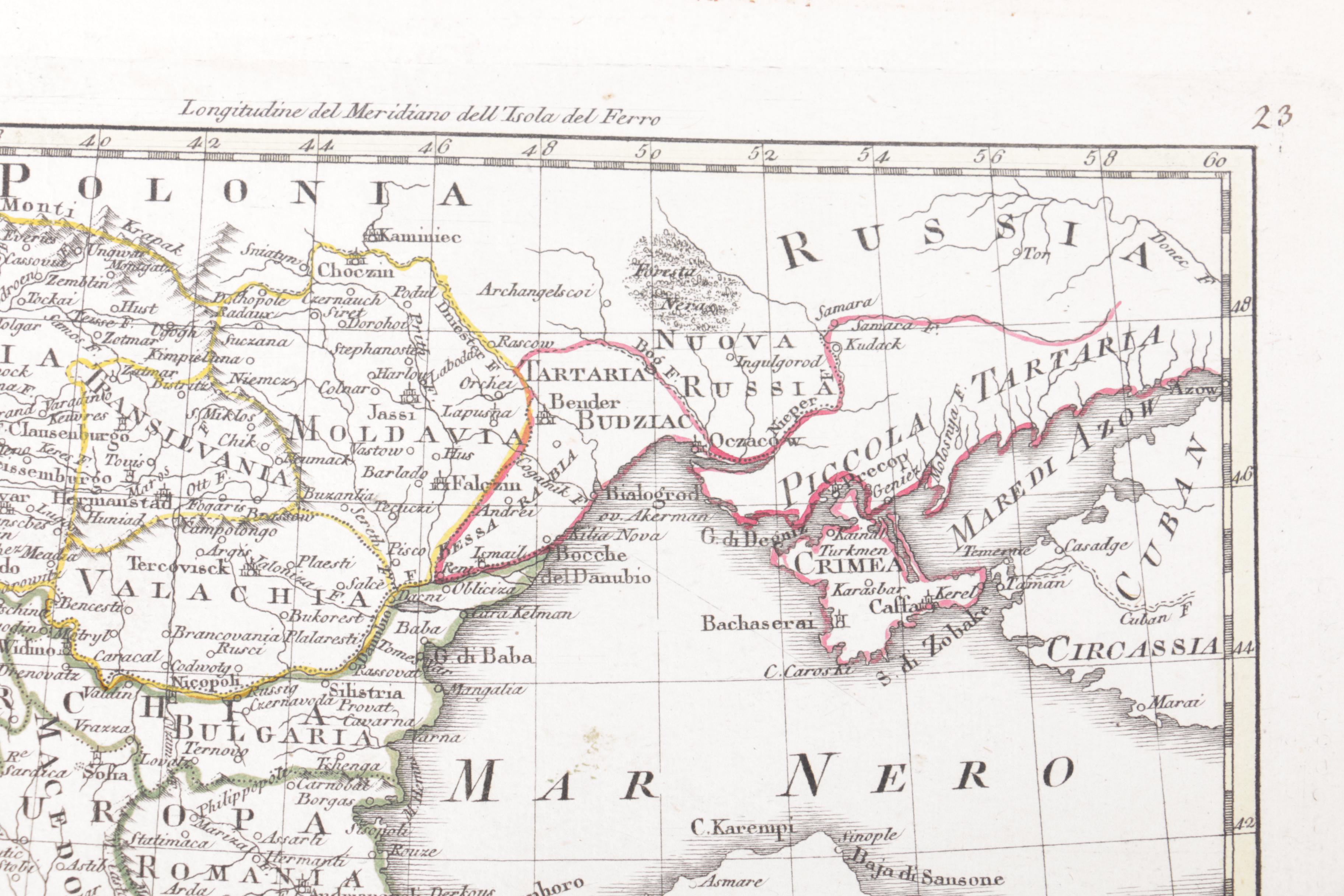 Maps on Paper "Scozia" and "Turchia d'Europa"