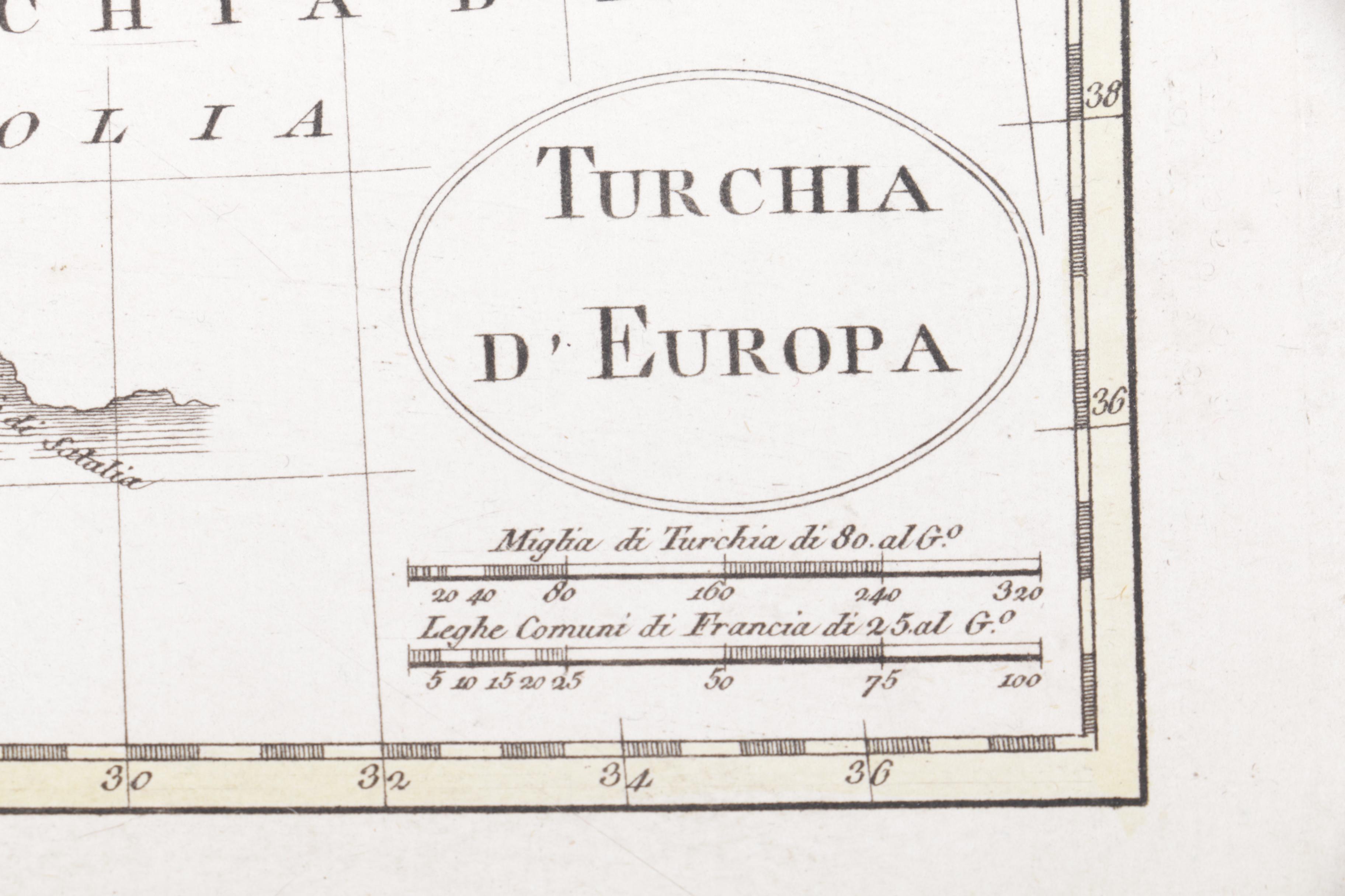 Maps on Paper "Scozia" and "Turchia d'Europa"