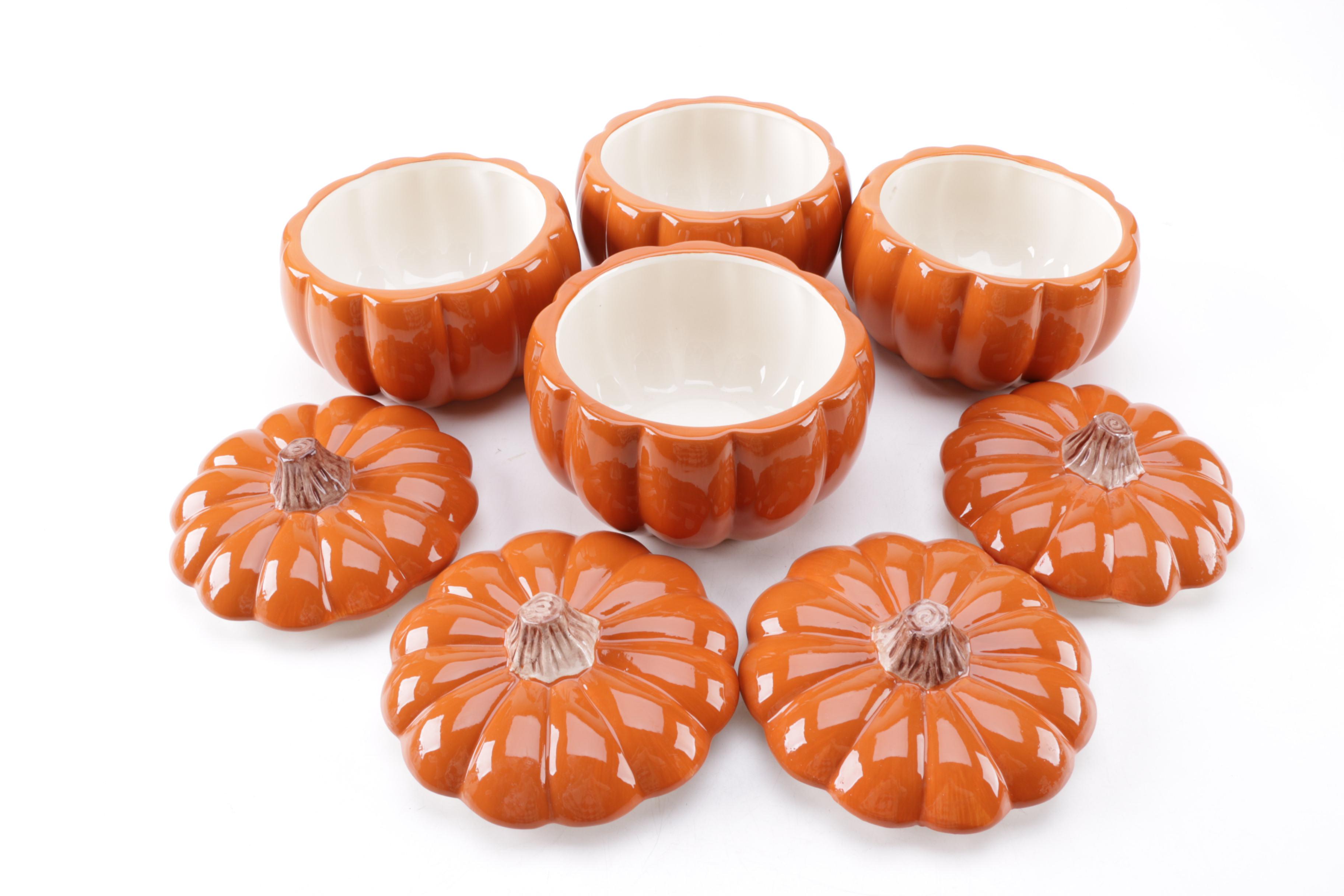 Pottery Barn Ceramic Pumpkin Assortment