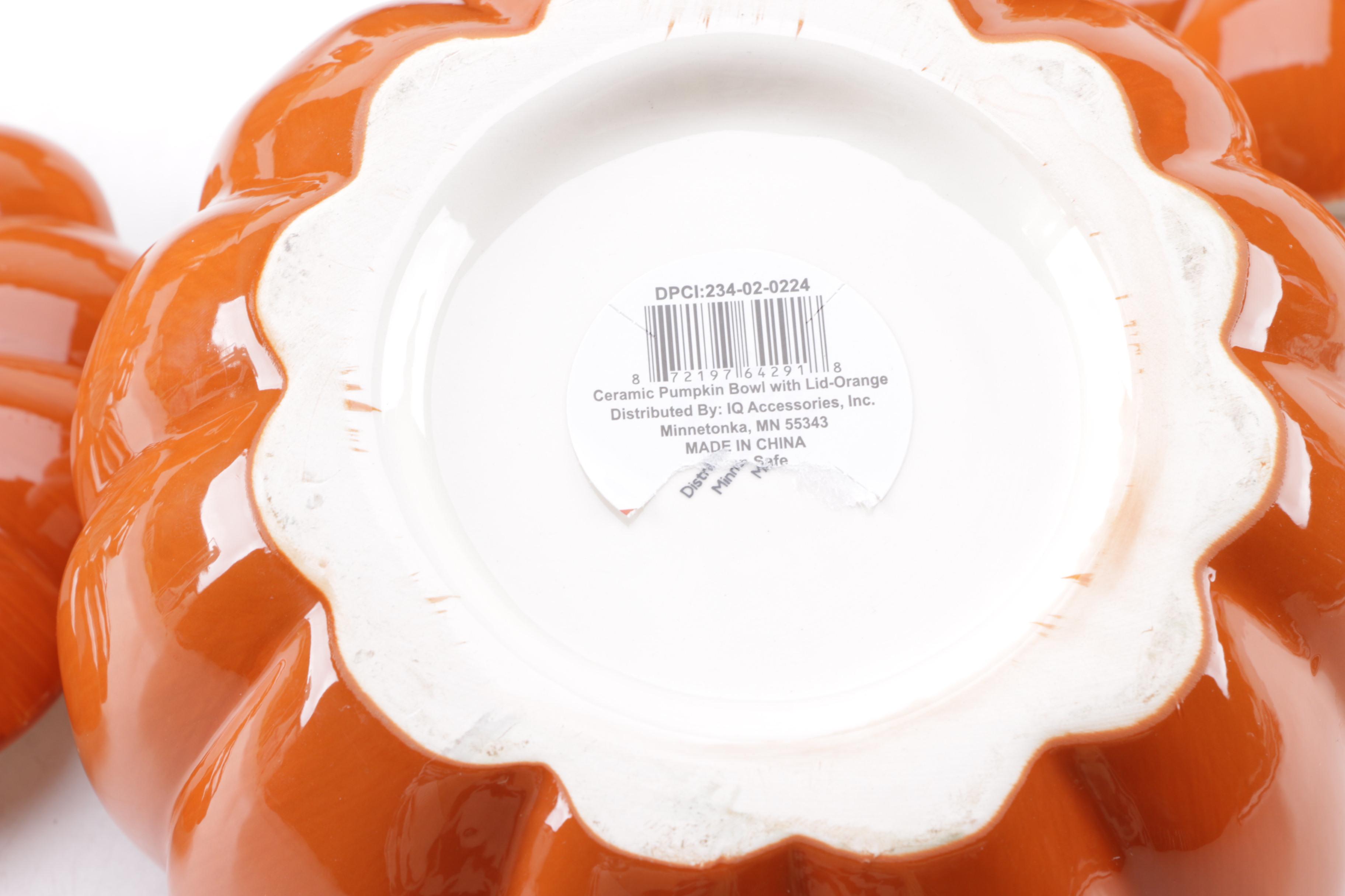 Pottery Barn Ceramic Pumpkin Assortment