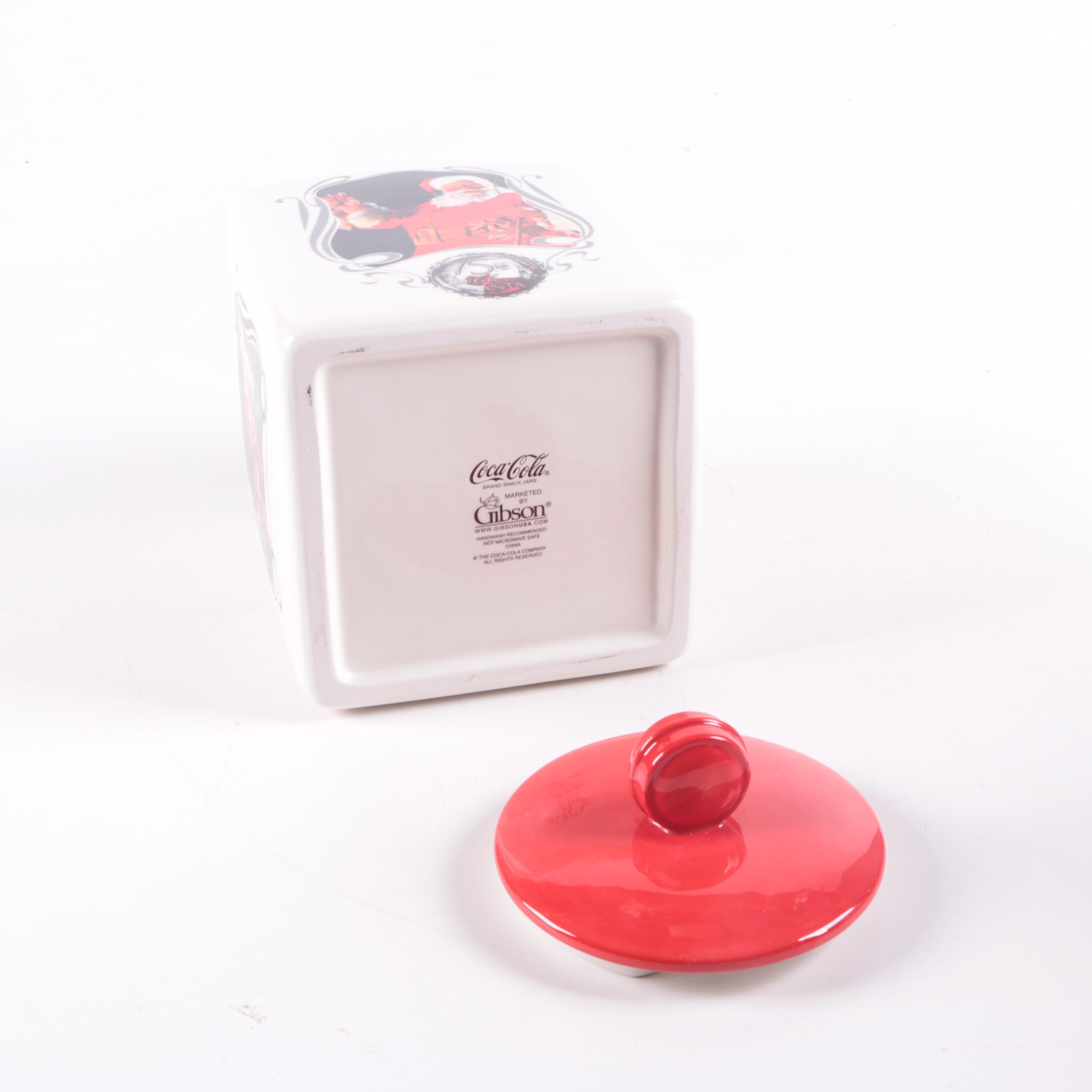 Coca-Cola Cookie Jar and Trays