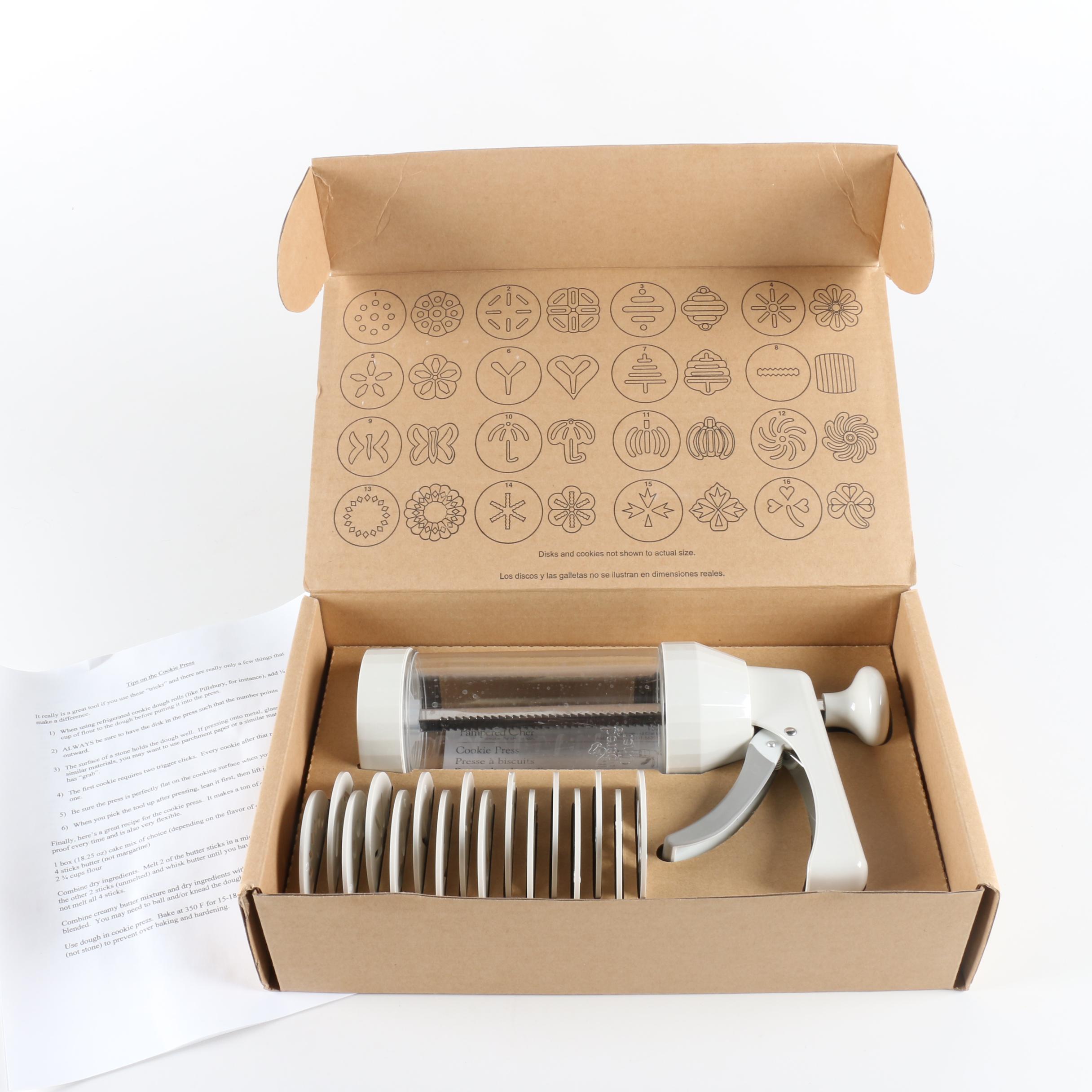 Pampered Chef Cookie Press and Easy Accent Decorator