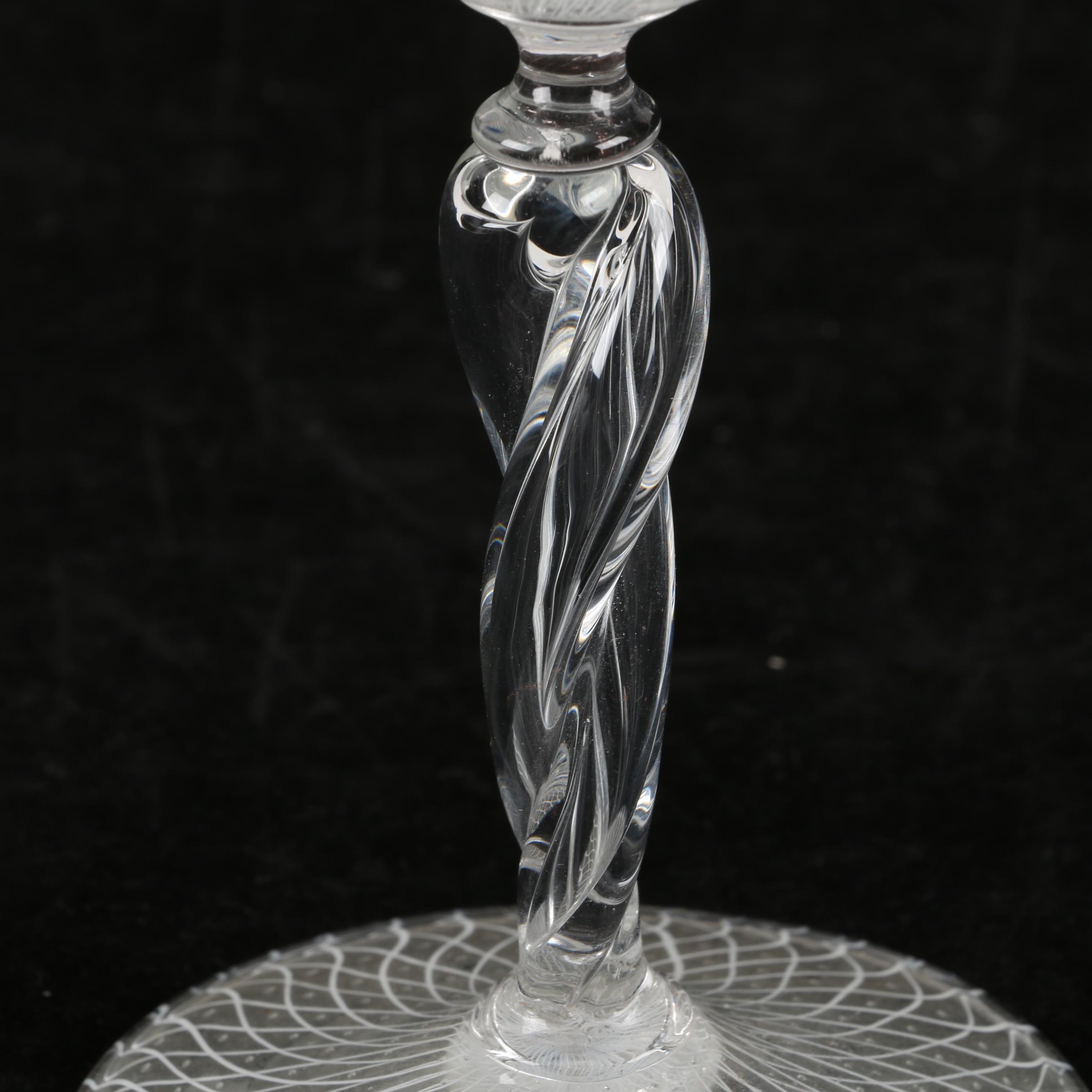 Venetian Latticino Goblets