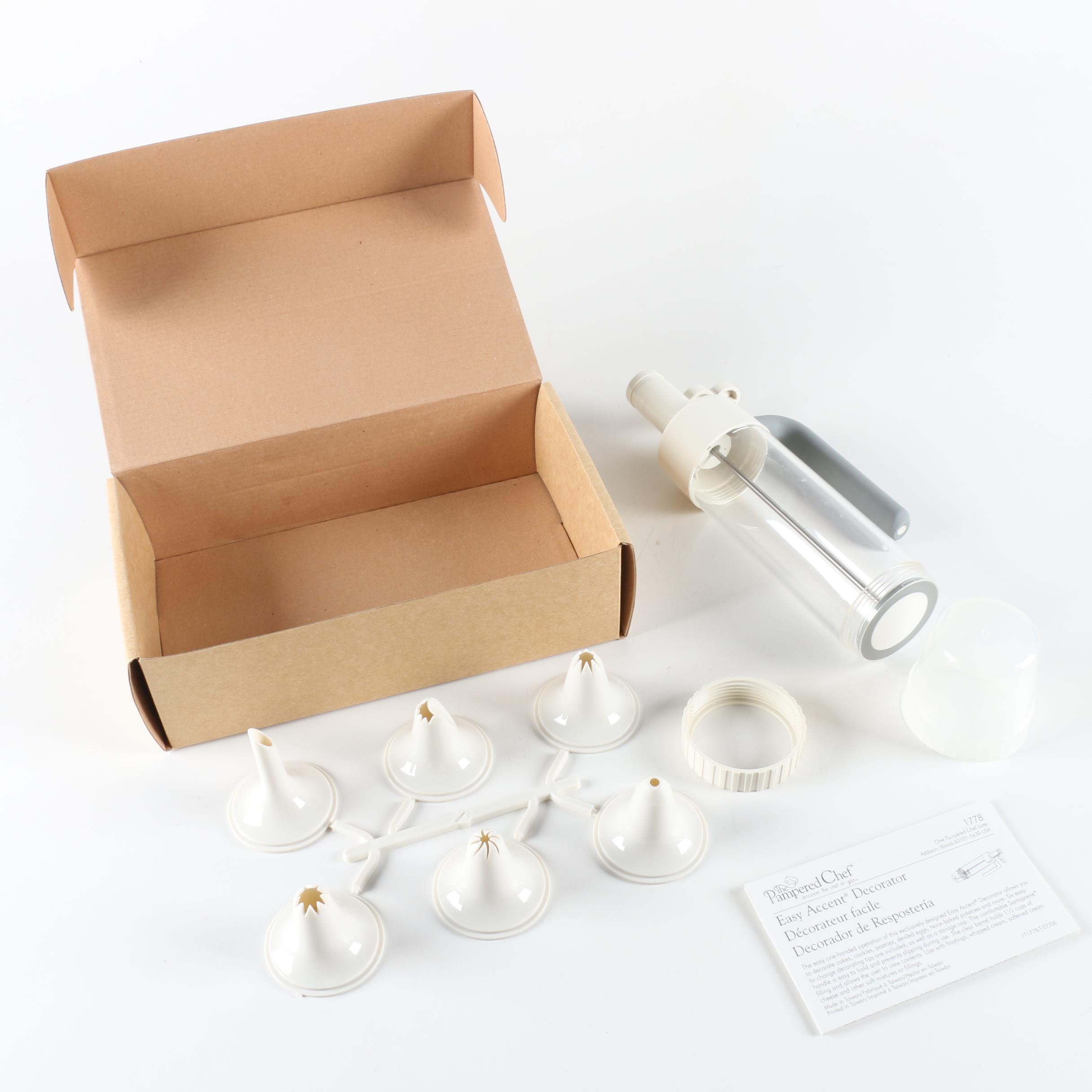 Pampered Chef Cookie Press and Easy Accent Decorator