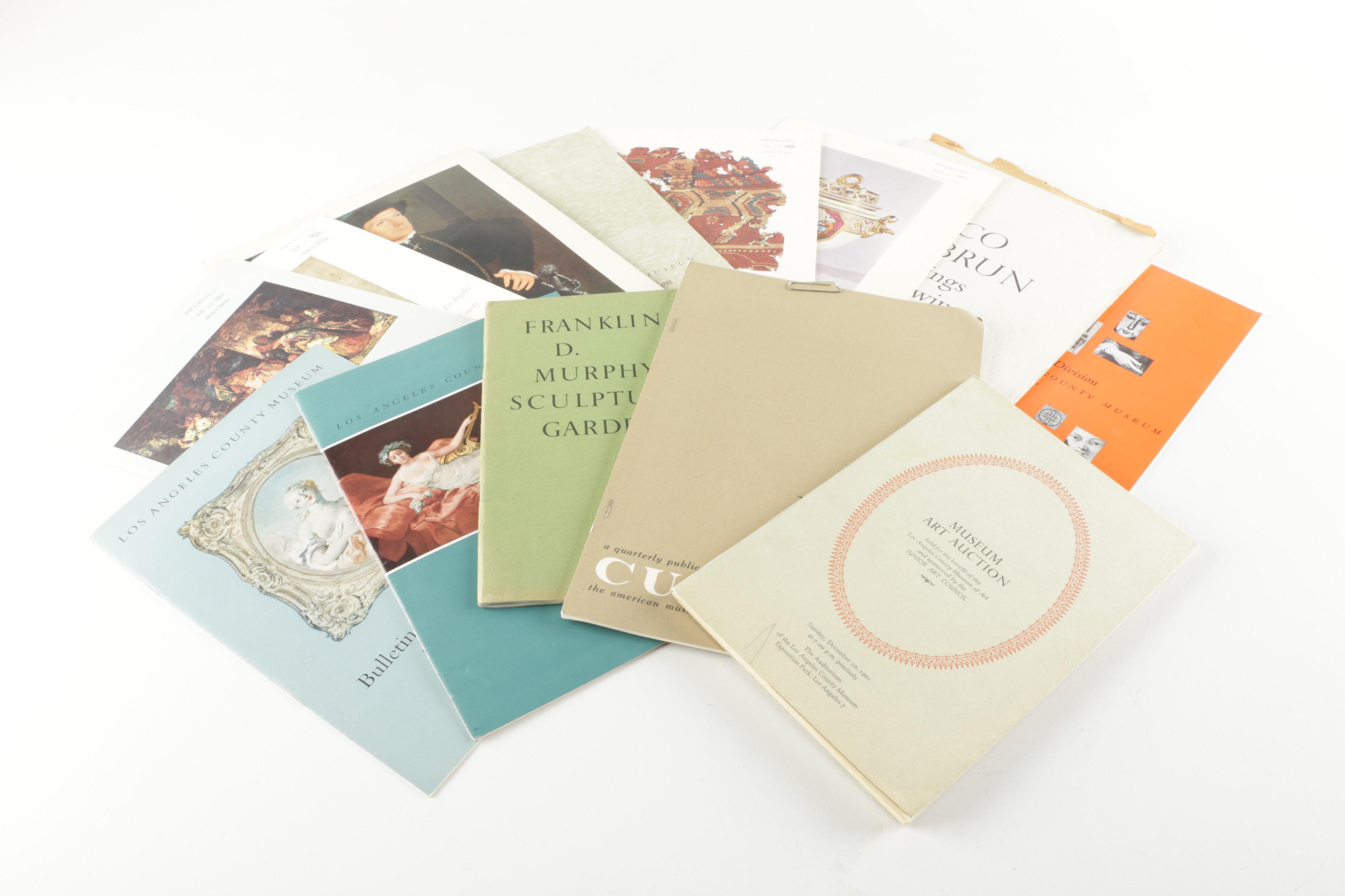 Art Catalogs And Brochures