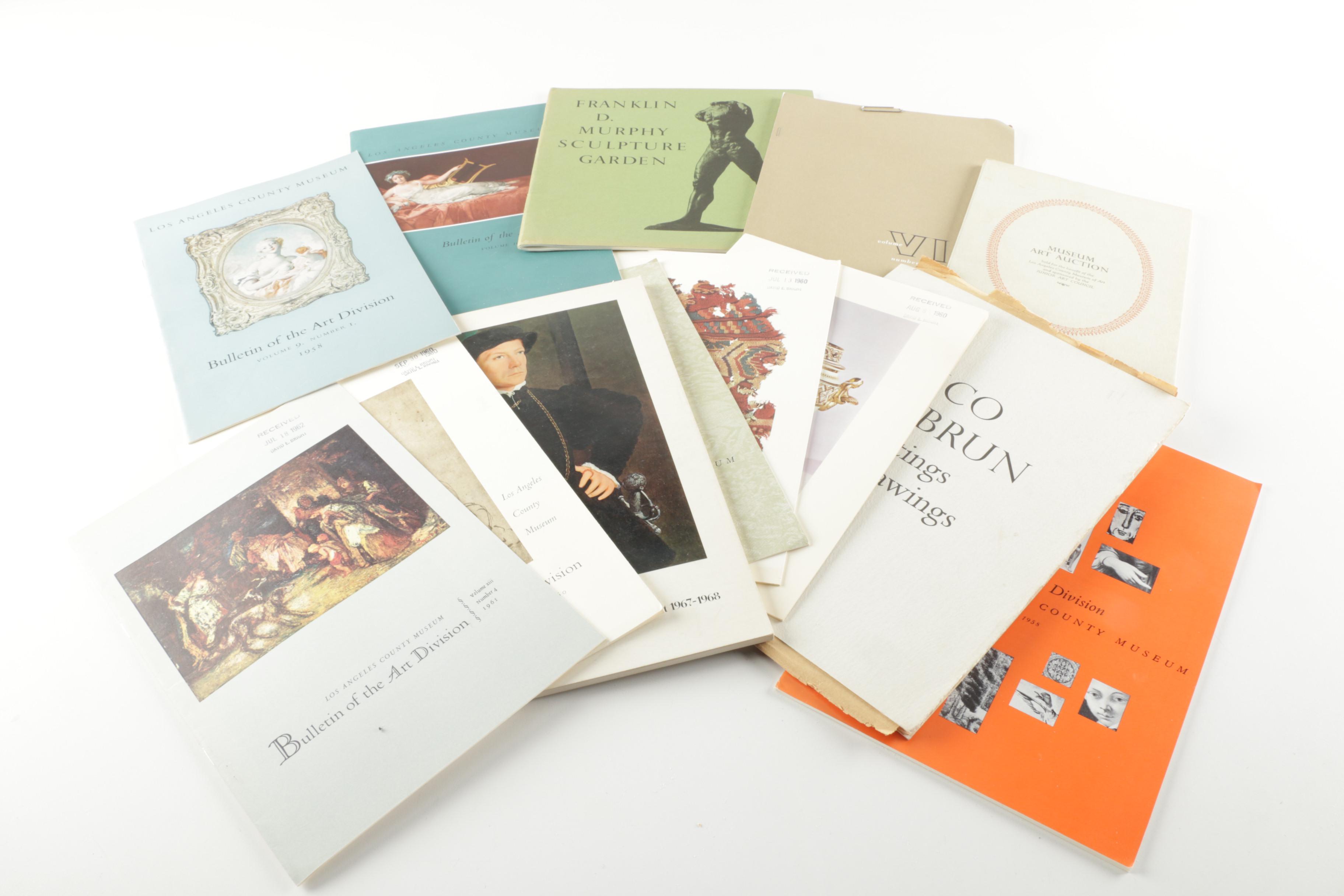 Art Catalogs And Brochures