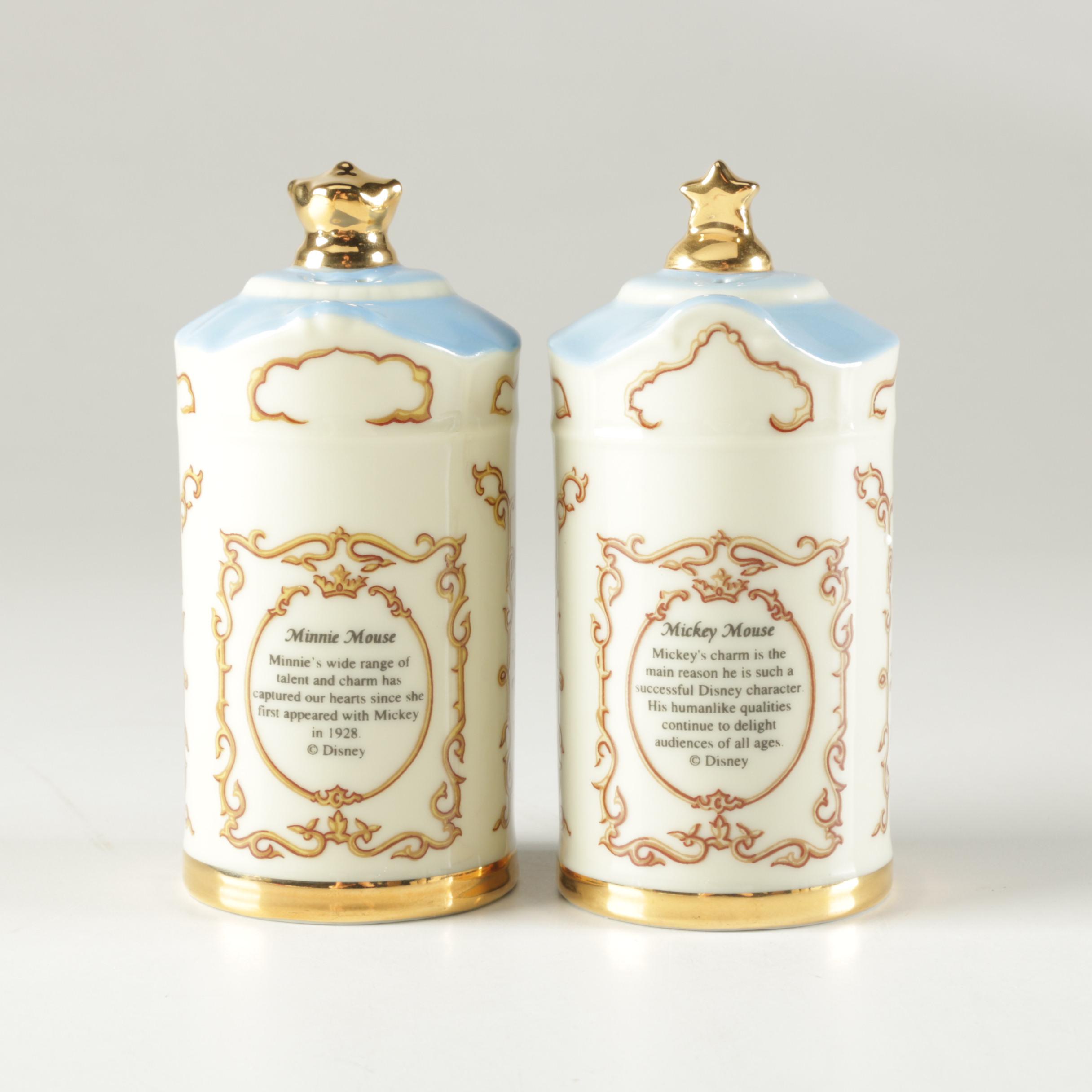 Lenox Mickey and Minnie Mouse Salt and Pepper Shakers