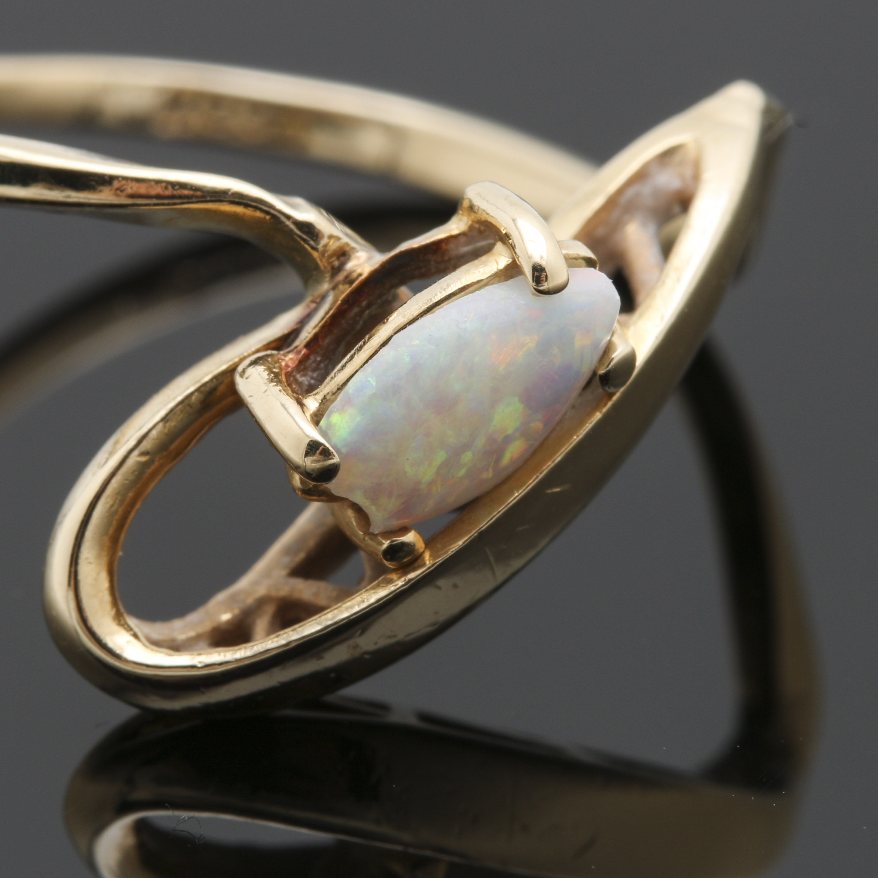 14K Yellow Gold Opal Ring