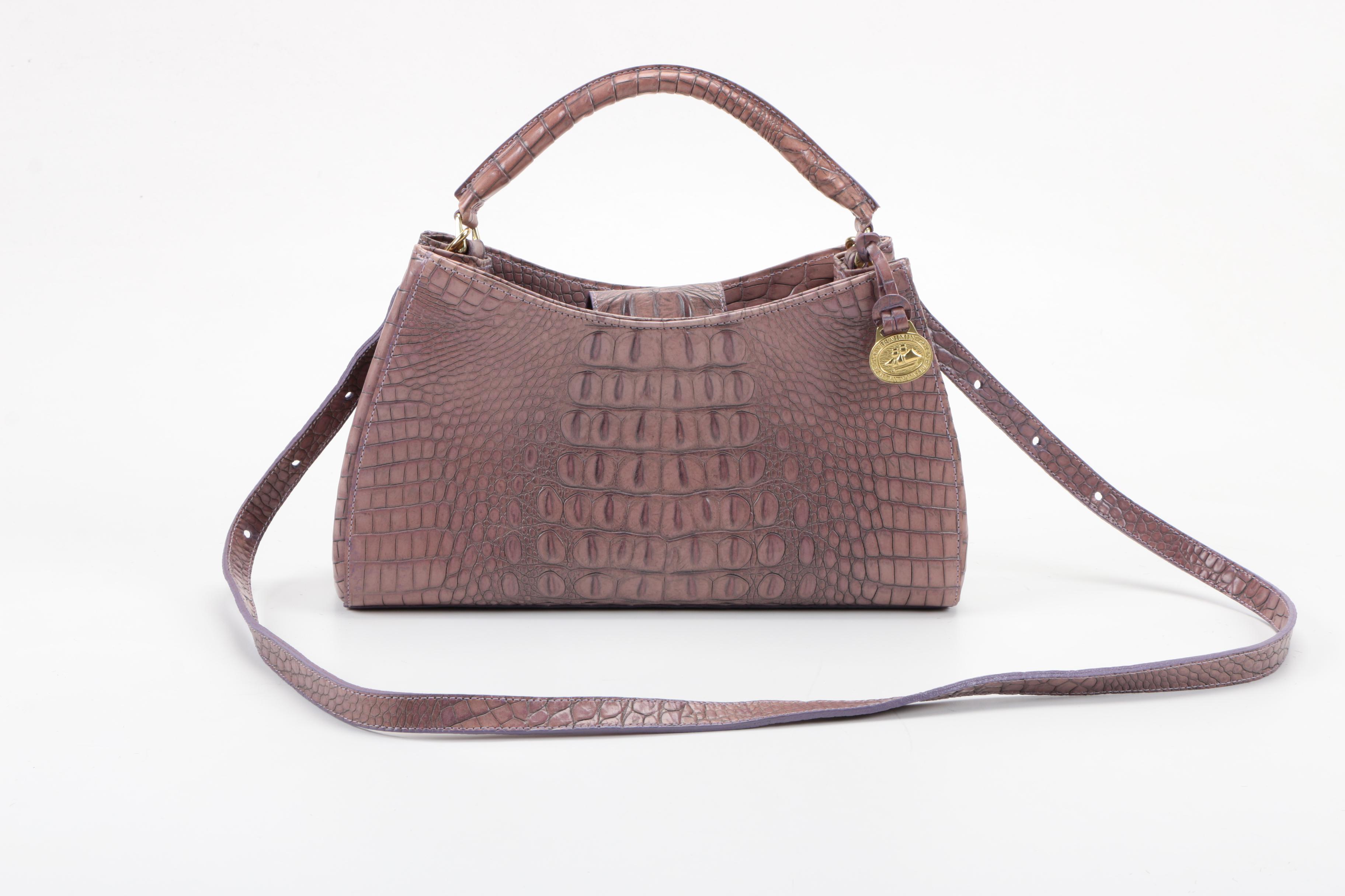 Brahmin Hornback Embossed Leather Handbag