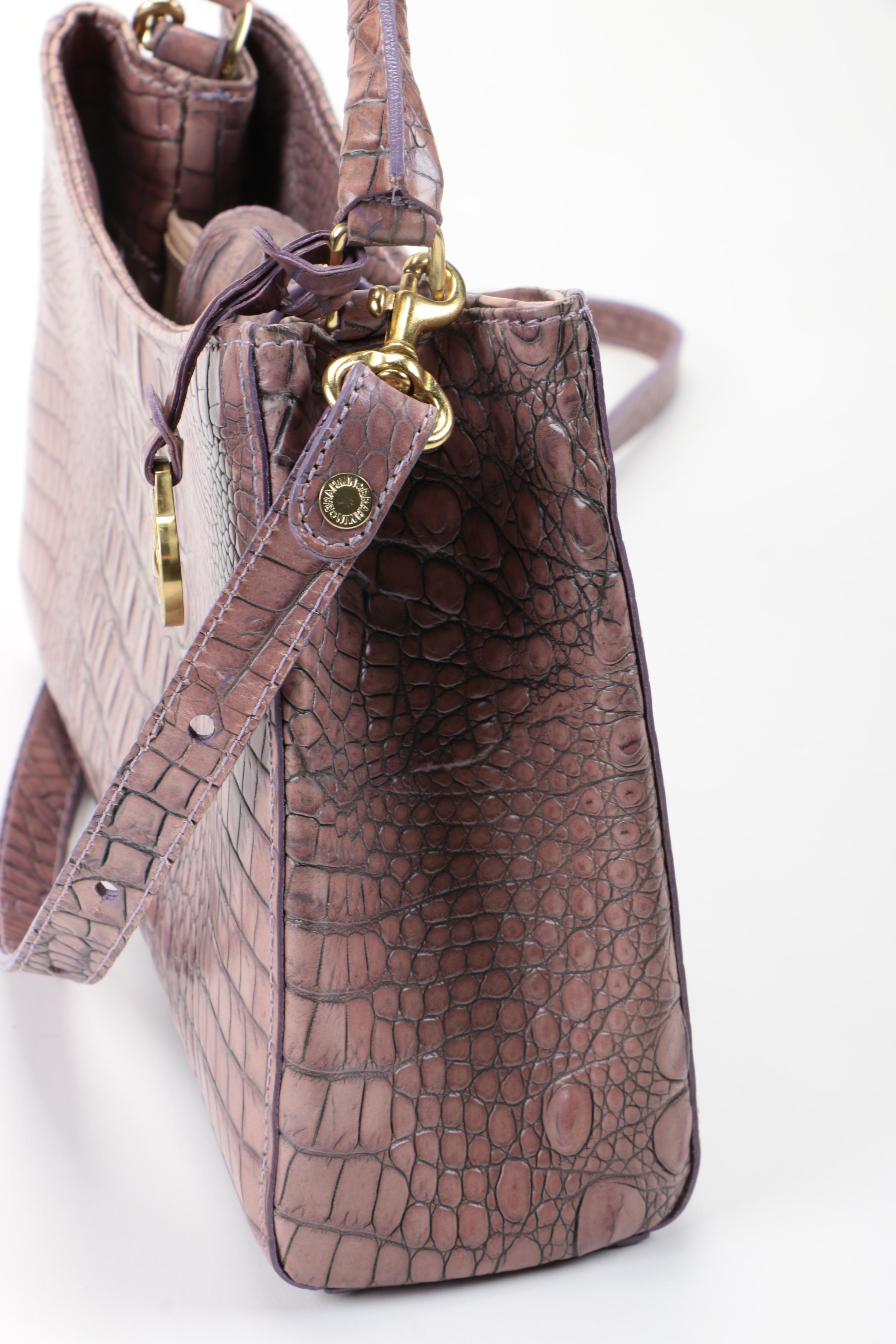 Brahmin Hornback Embossed Leather Handbag