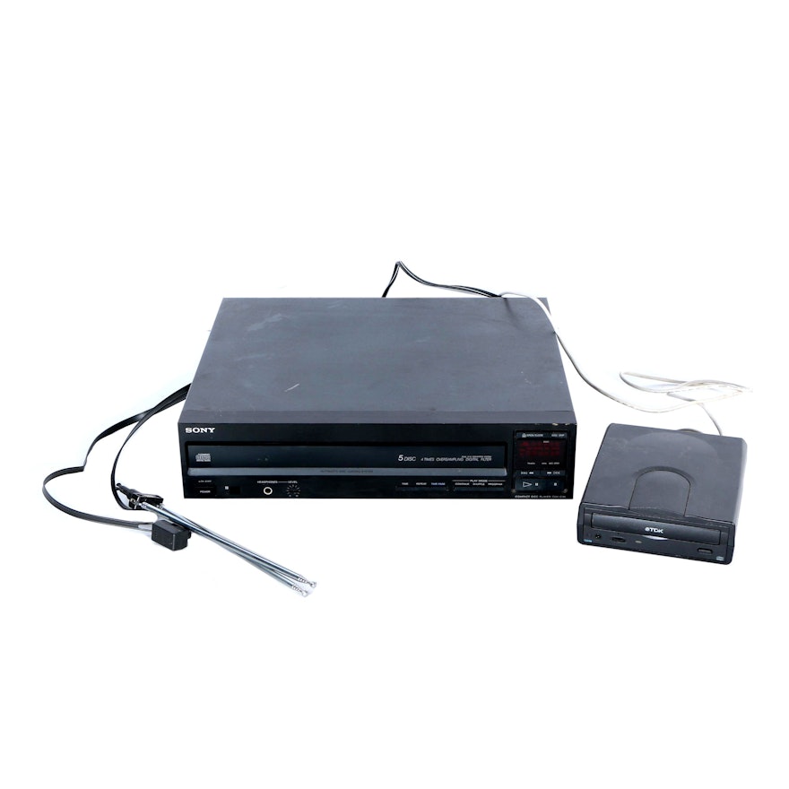 TDK CD-RW Drive and Sony CD Player