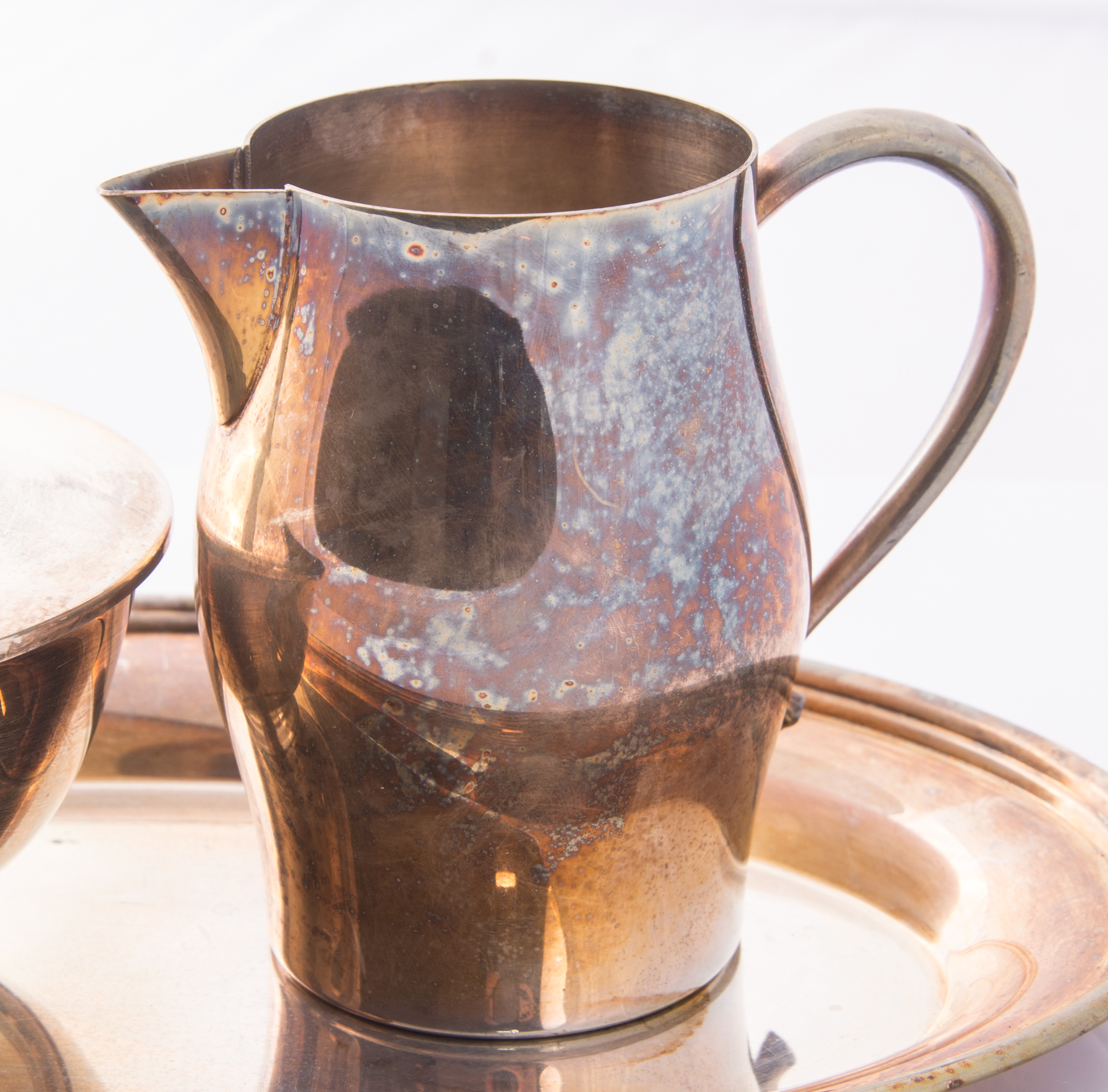 Oneida Silver Plate Sugar and Creamer with Tray