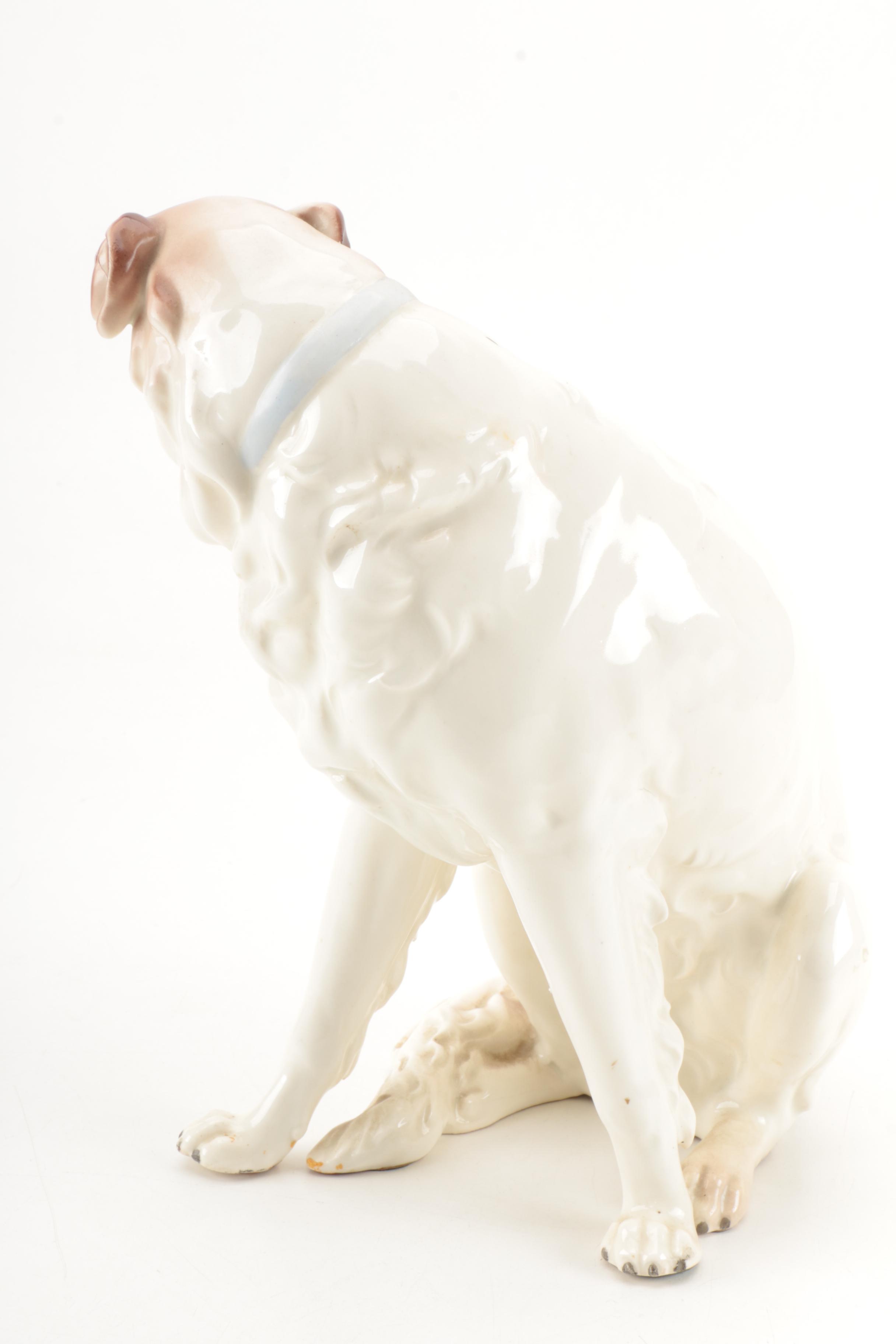 Vintage German Ceramic Borzoi Figurine