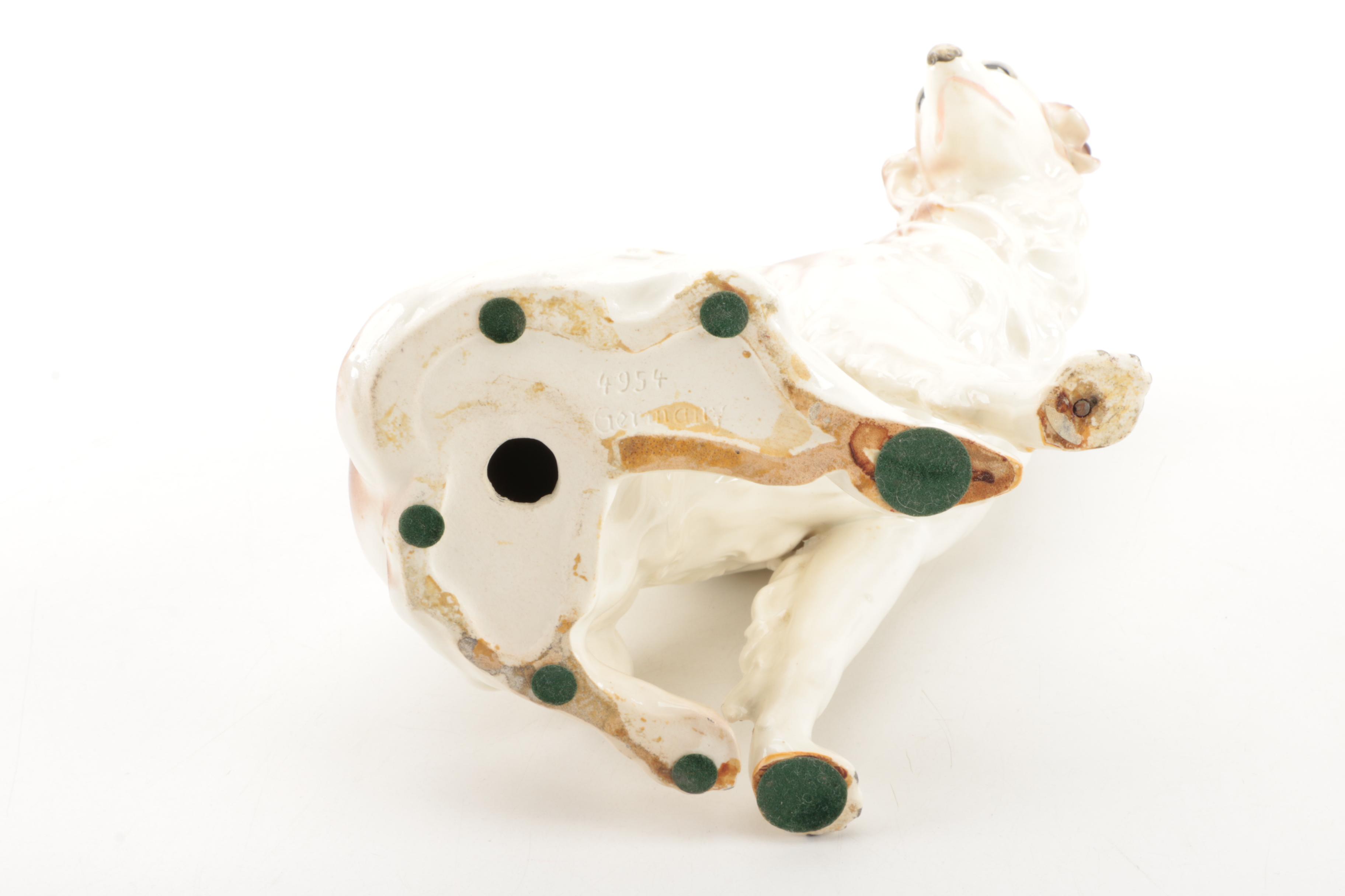 Vintage German Ceramic Borzoi Figurine