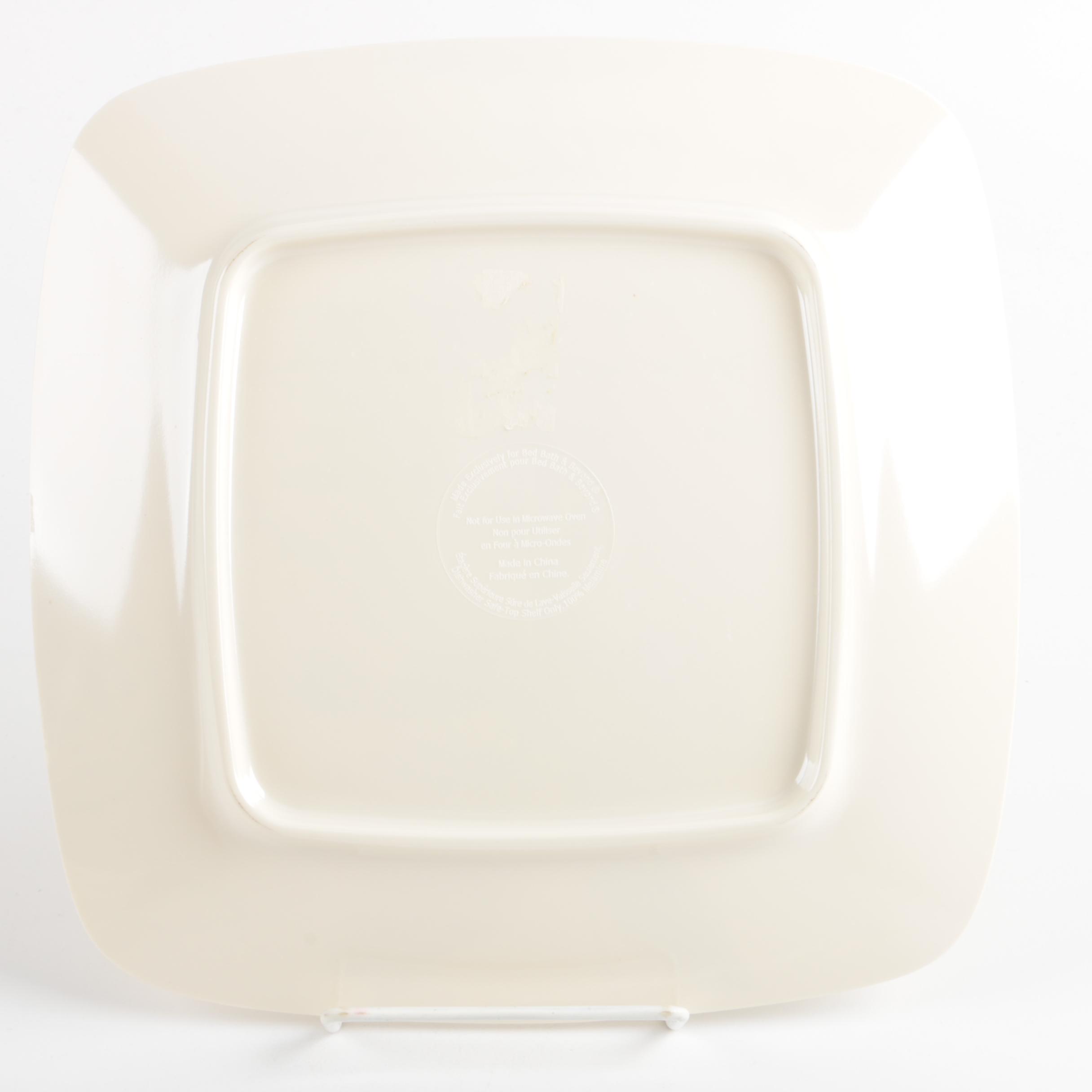 Collection of Square Melamine Salad Plates