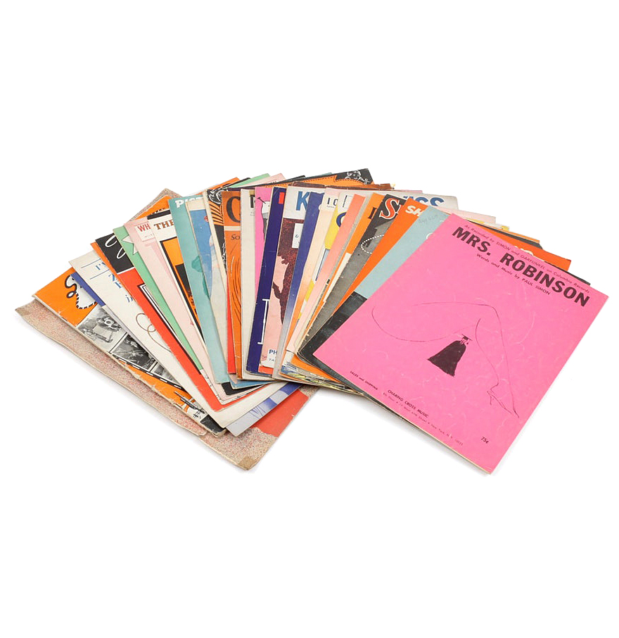 Paul Simon, Richard Whiting, Allen Spur and Other Sheet Music