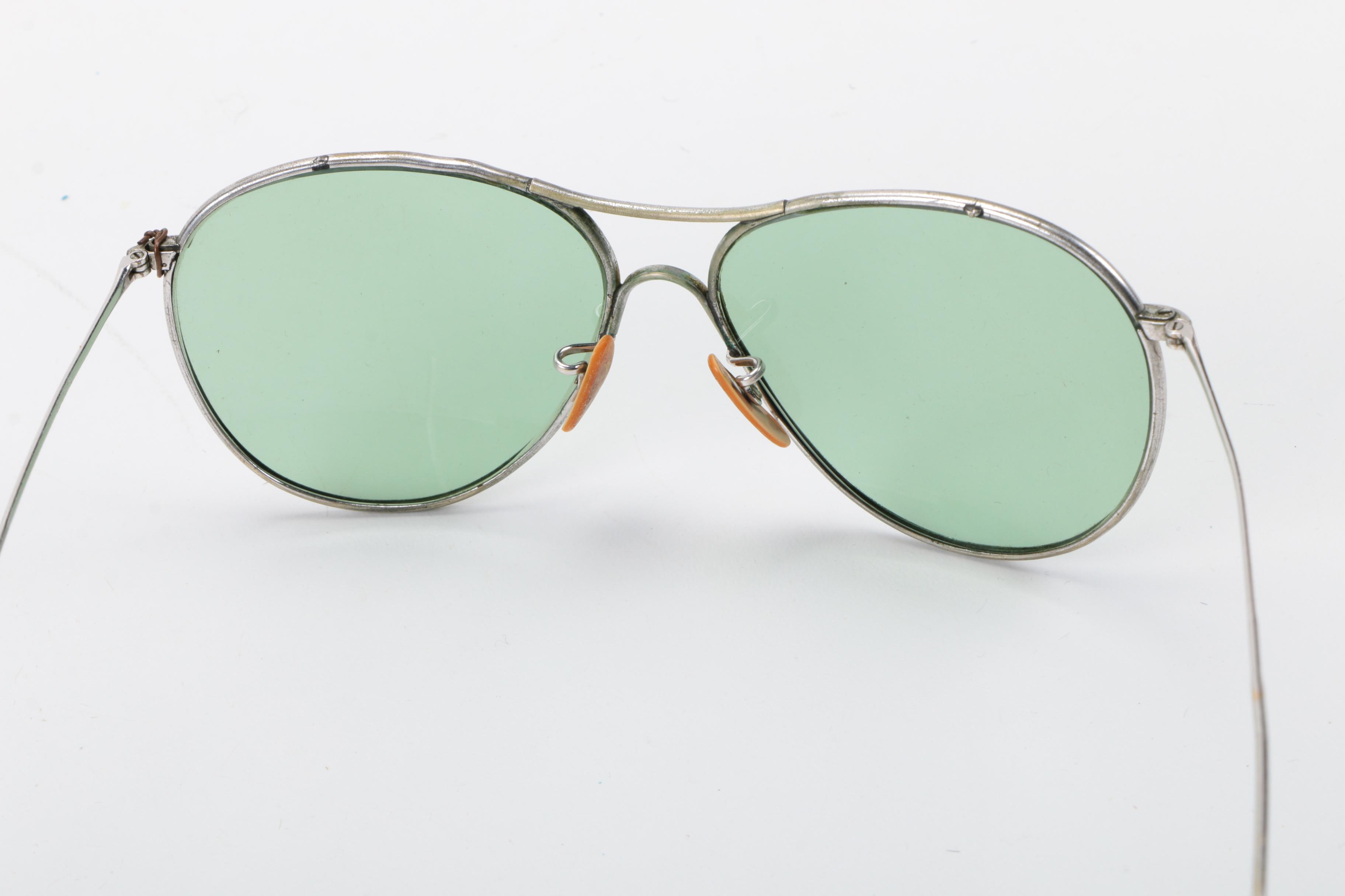 Vintage Tinted Glasses with Case