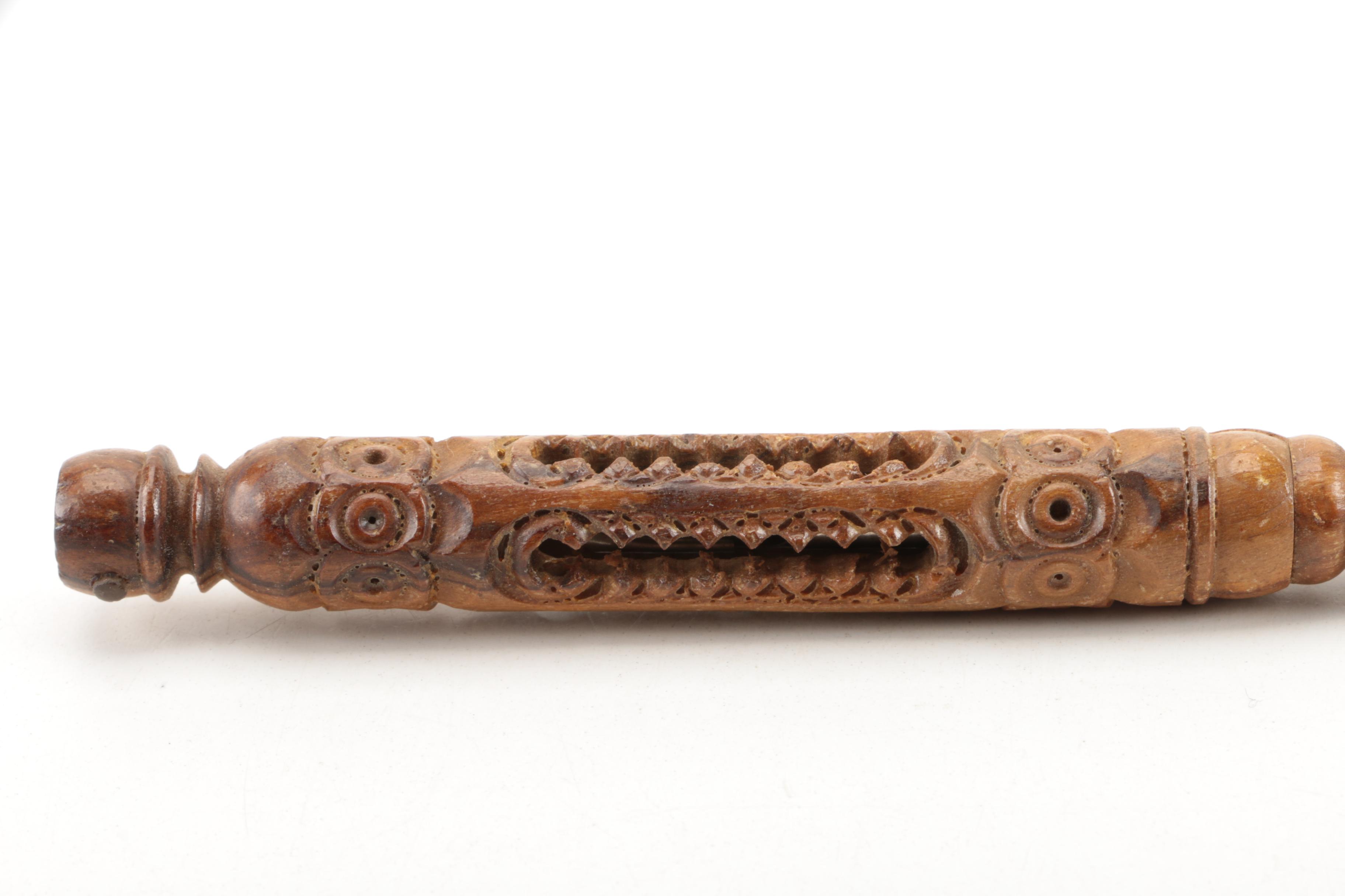 Carved Wooden Saint-Anne-de-Beaupré Souvenir