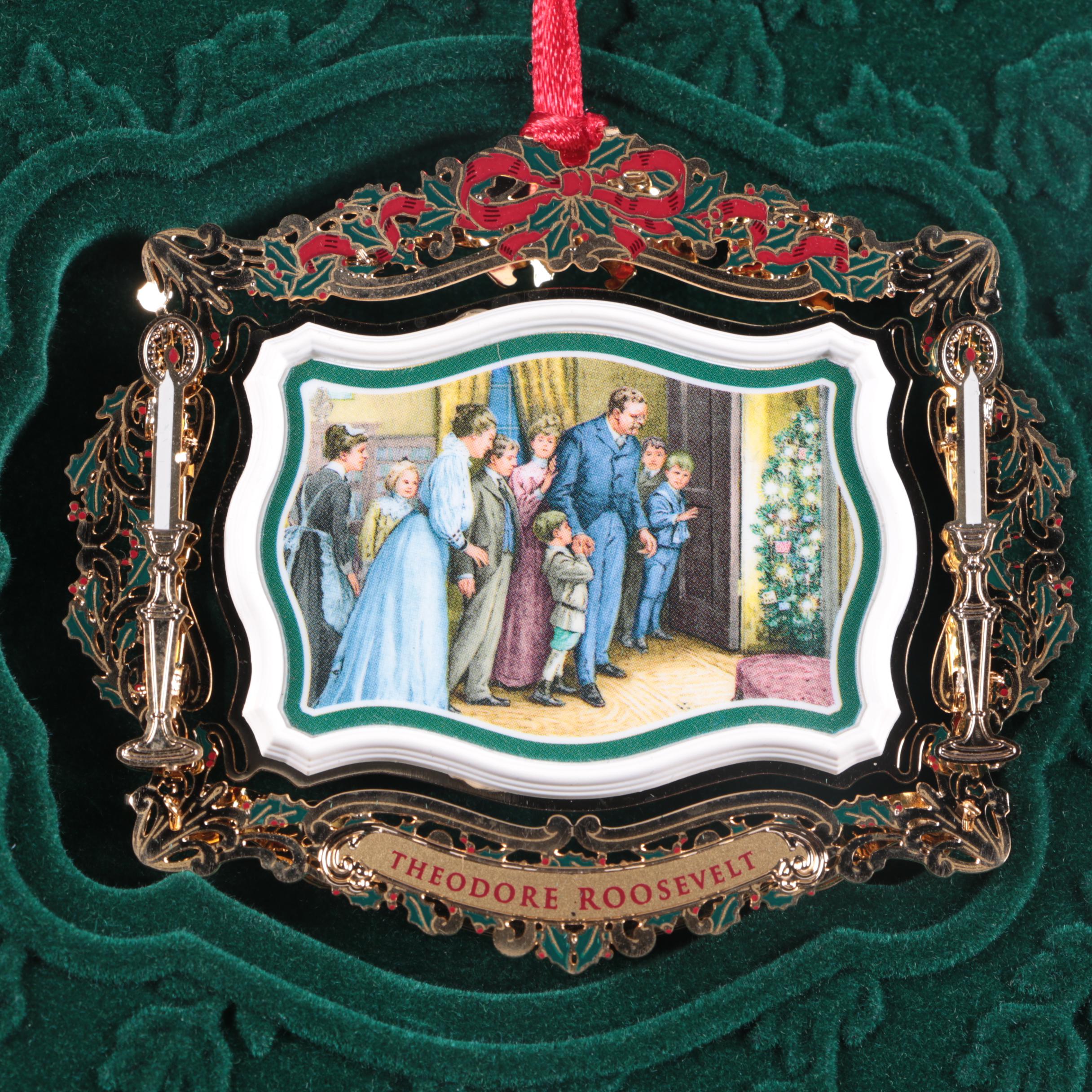 White House Christmas Ornaments from 2009, 2010, and 2011