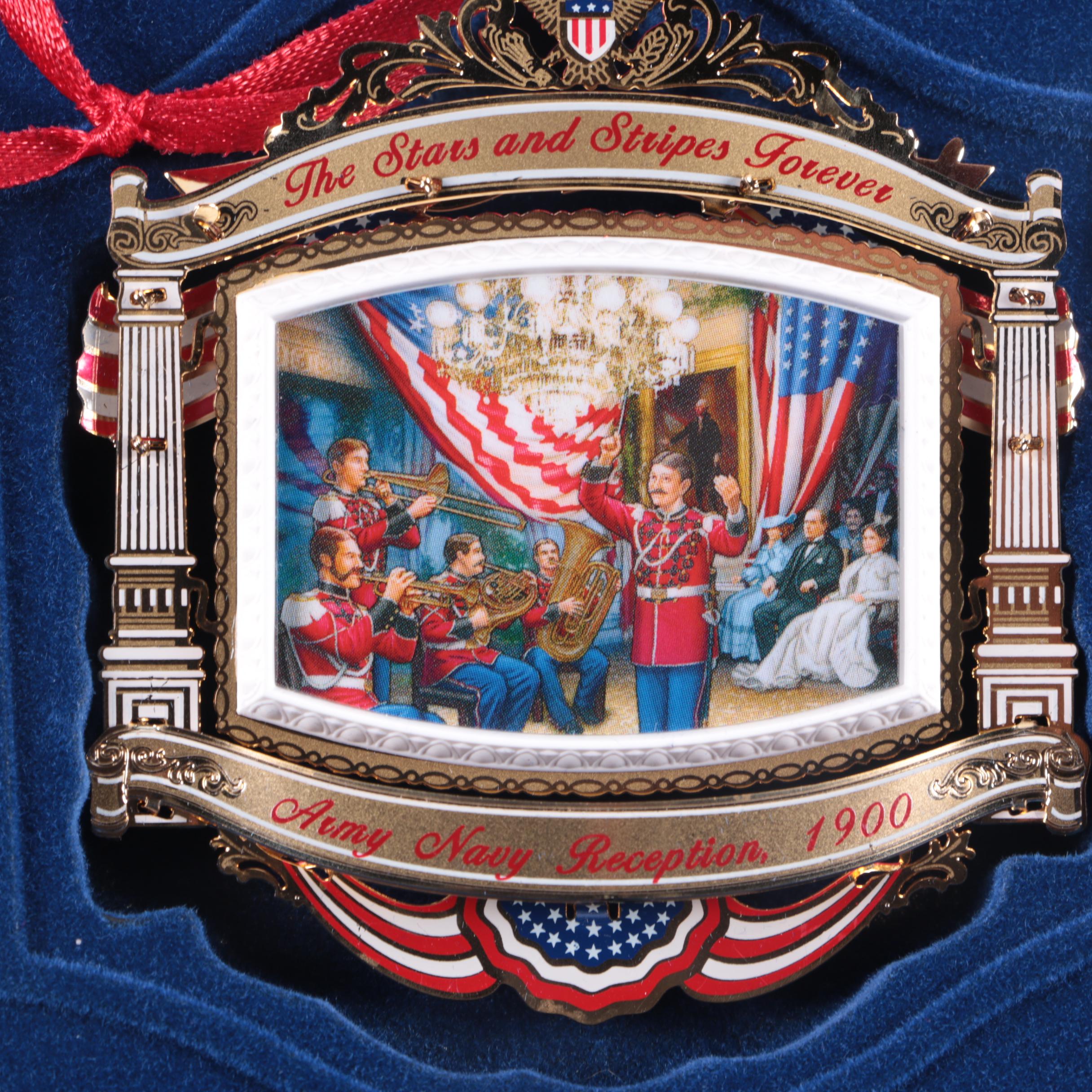 White House Christmas Ornaments from 2009, 2010, and 2011