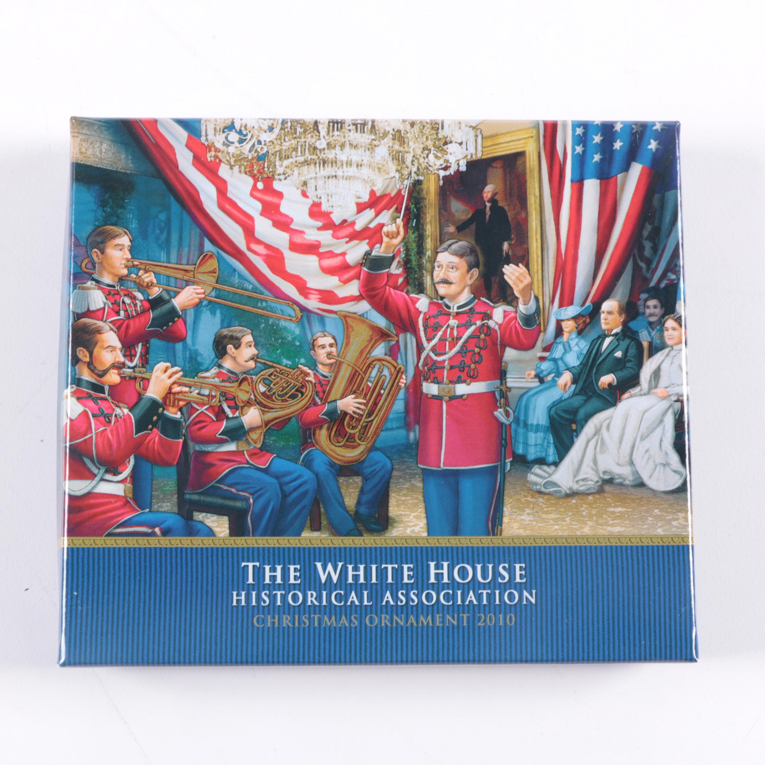 White House Christmas Ornaments from 2009, 2010, and 2011