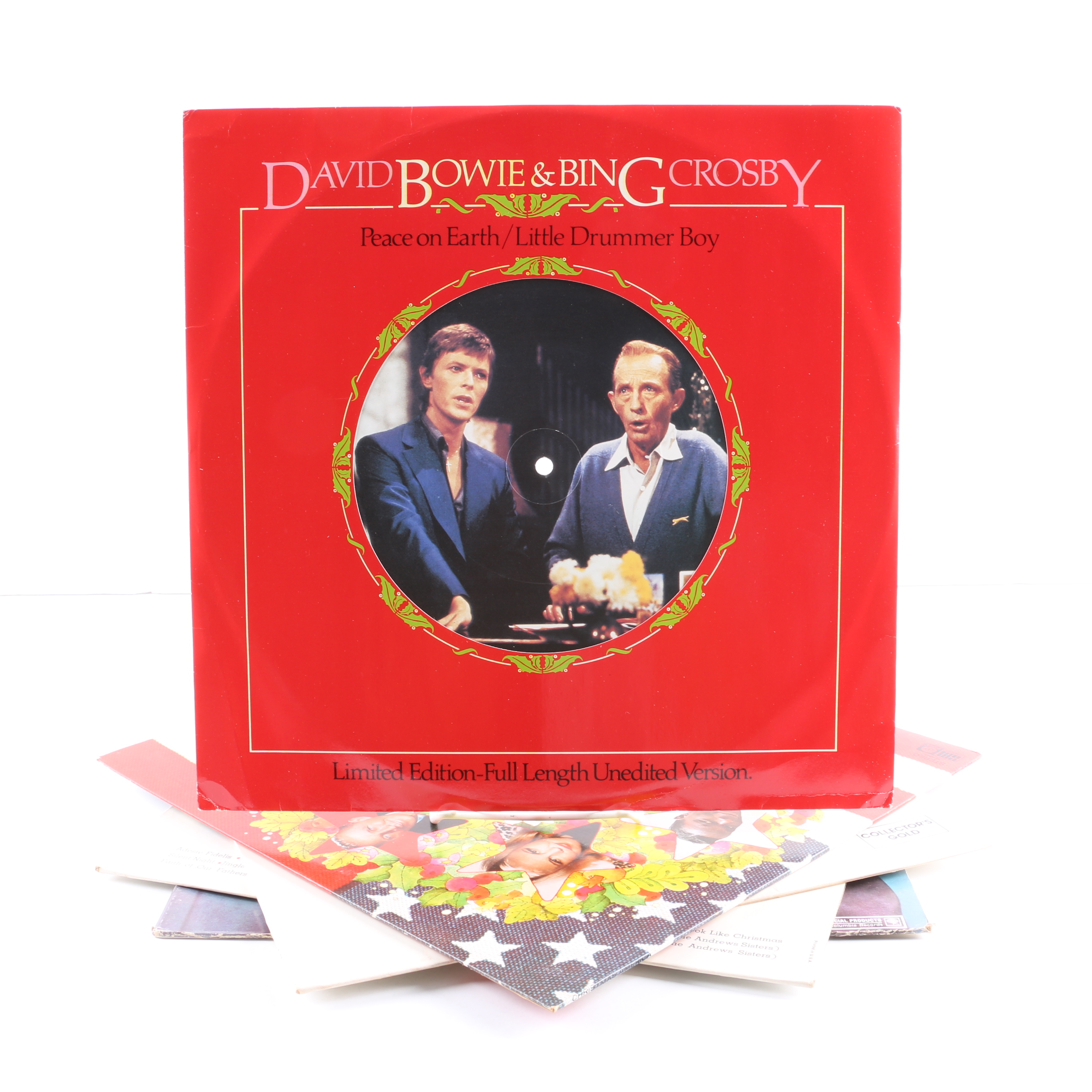 Bing Crosby Christmas LPs Including "Little Drummer Boy" With David Bowie