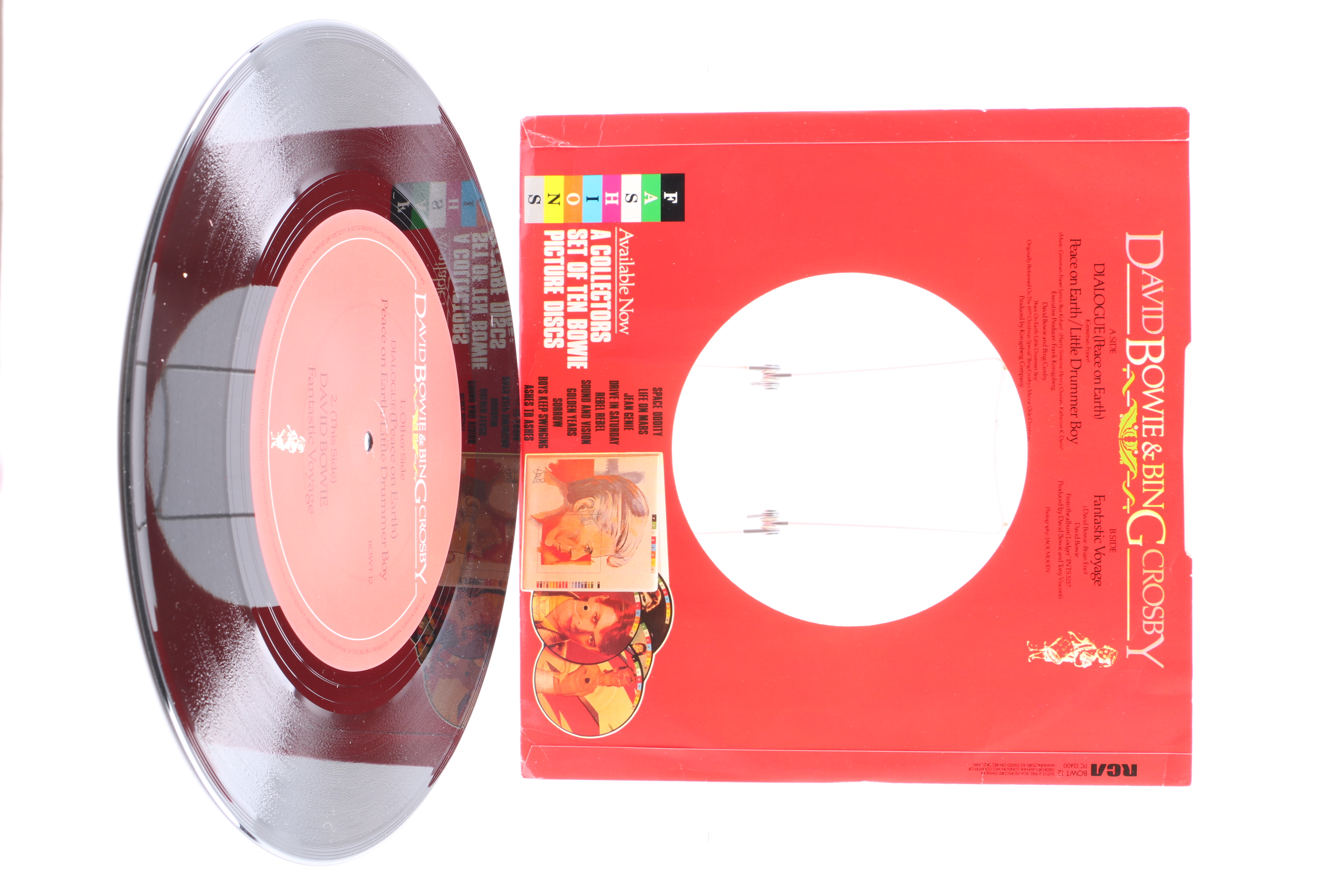 Bing Crosby Christmas LPs Including "Little Drummer Boy" With David Bowie