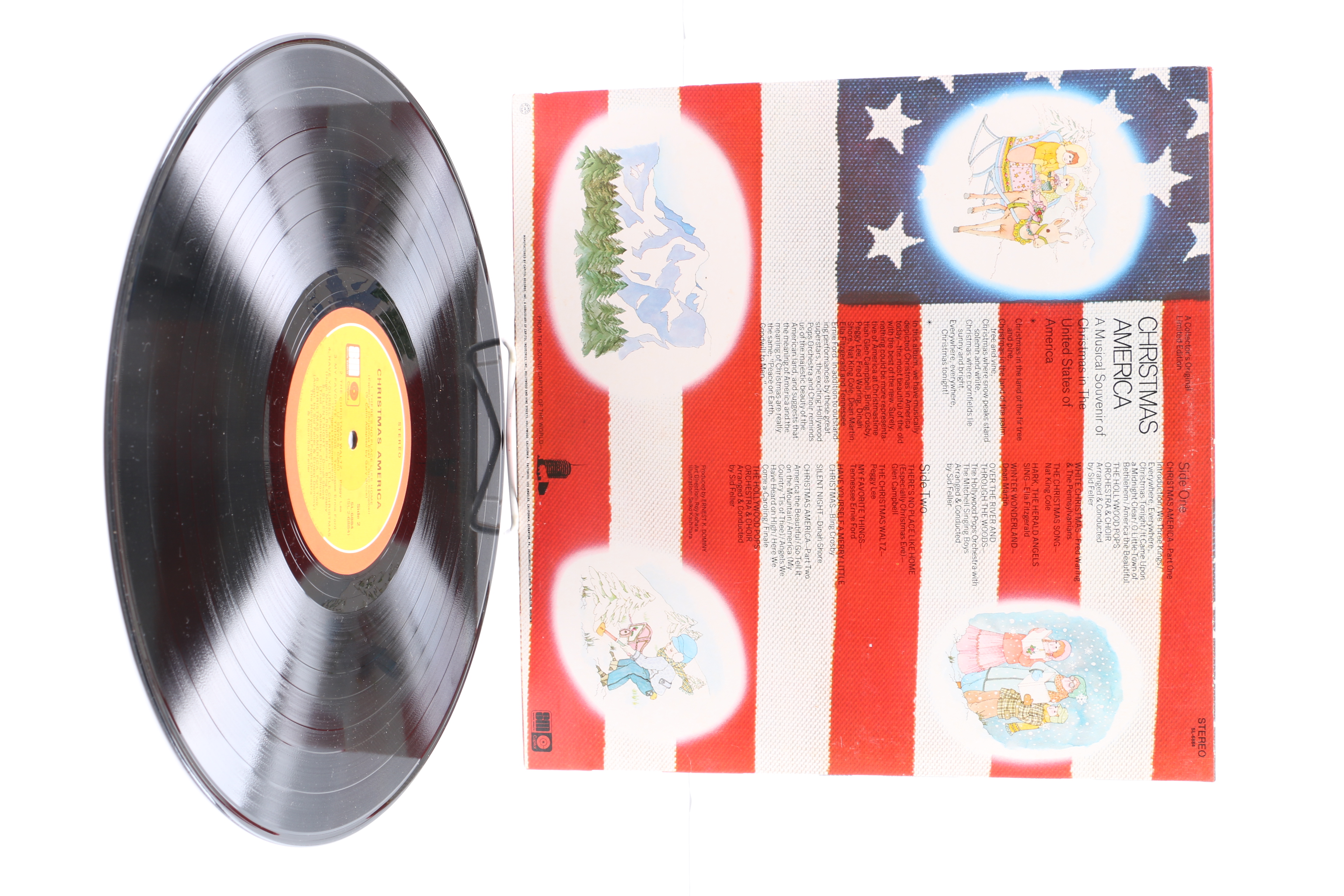 Bing Crosby Christmas LPs Including "Little Drummer Boy" With David Bowie