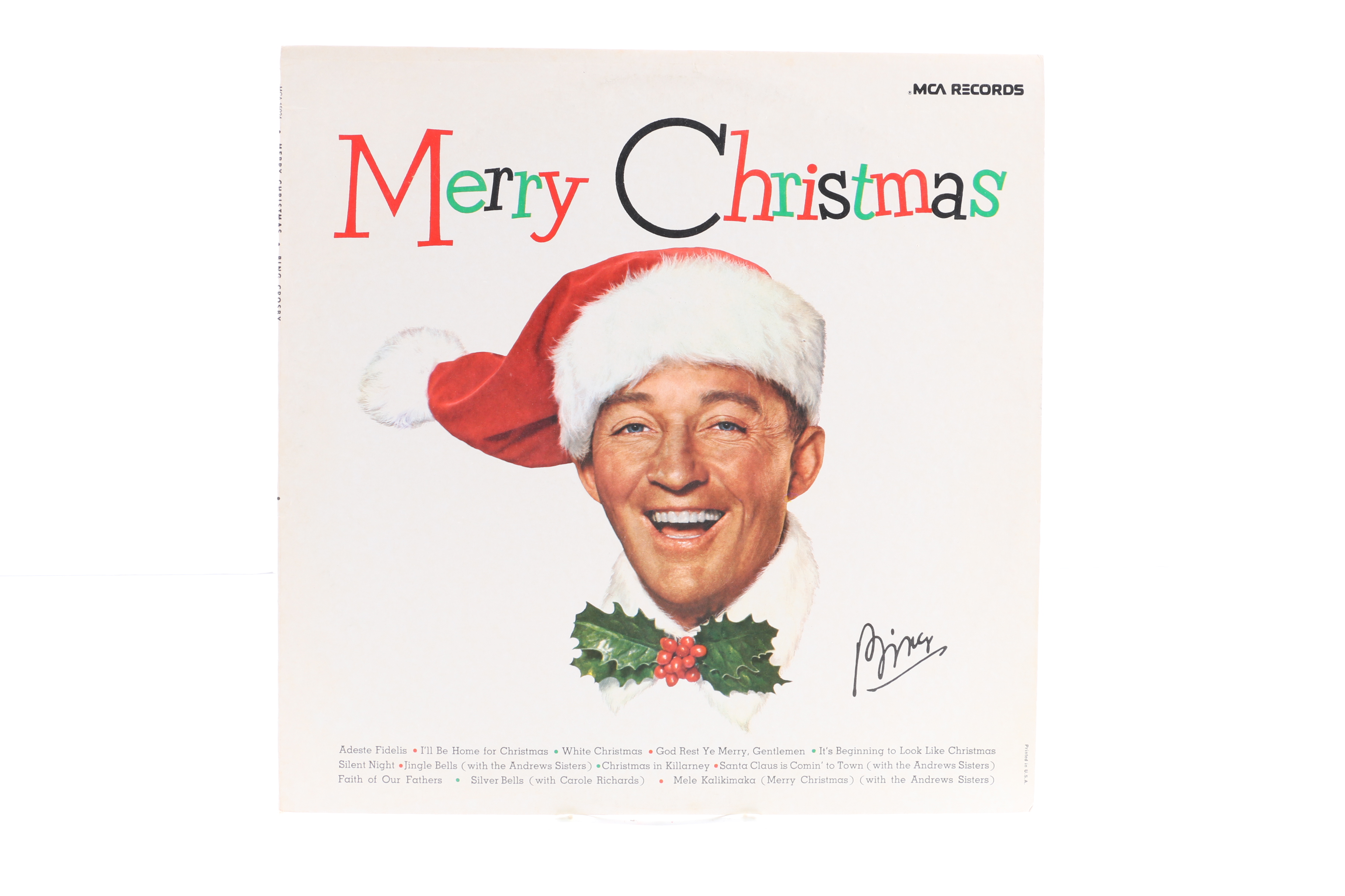 Bing Crosby Christmas LPs Including "Little Drummer Boy" With David Bowie