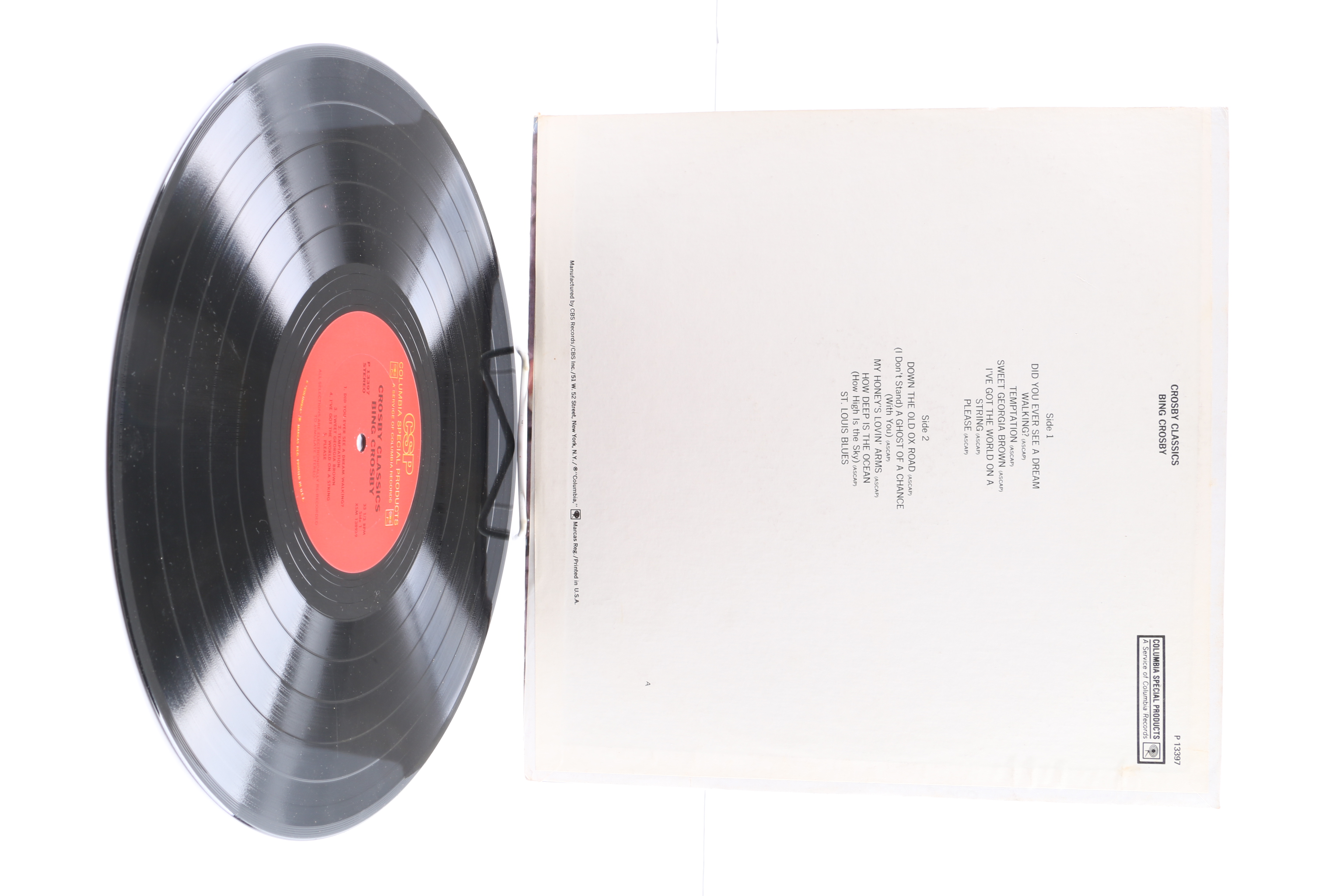 Bing Crosby Christmas LPs Including "Little Drummer Boy" With David Bowie