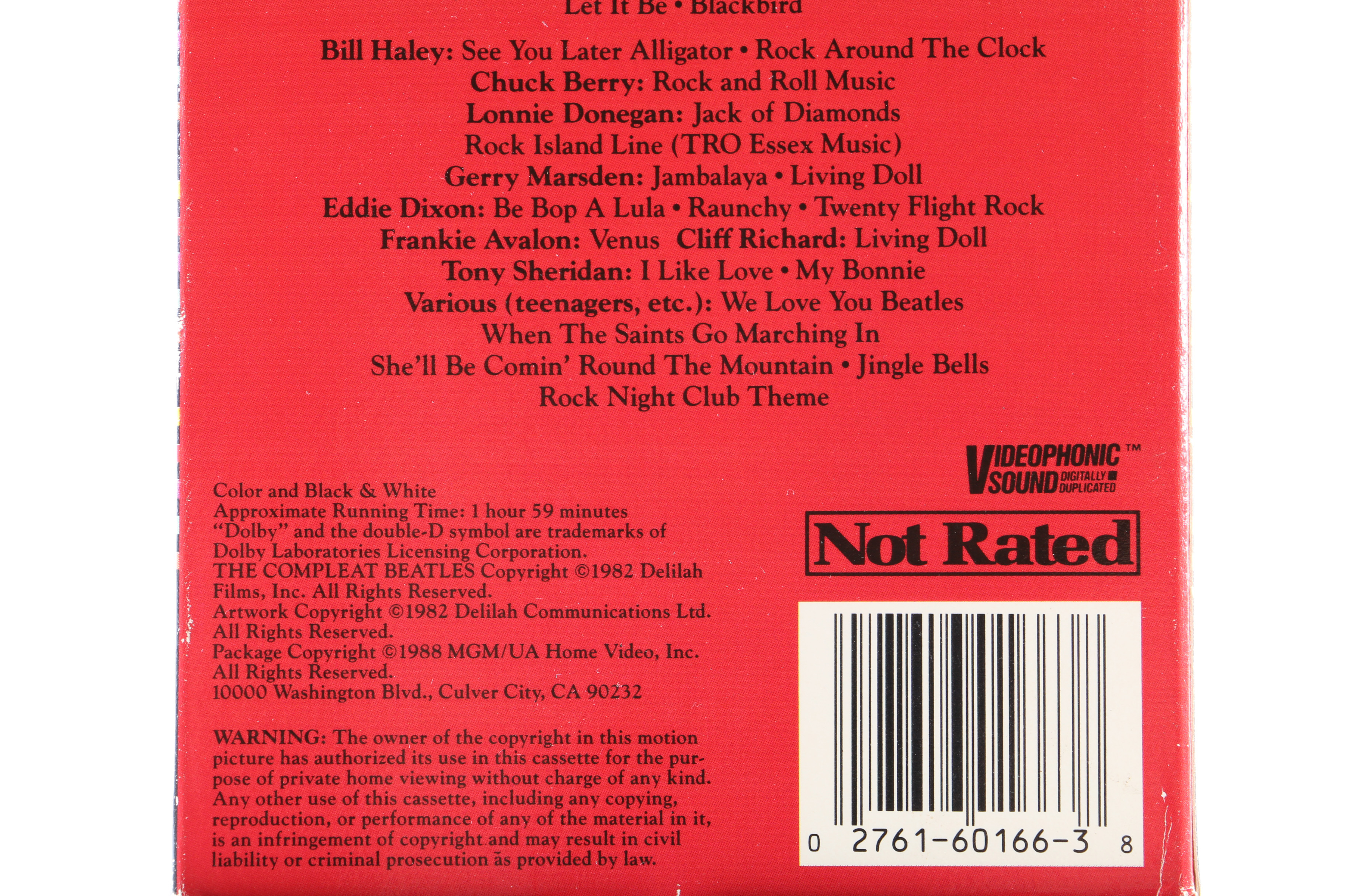 The Beatles VHS Collection Including "The Compleat Beatles"