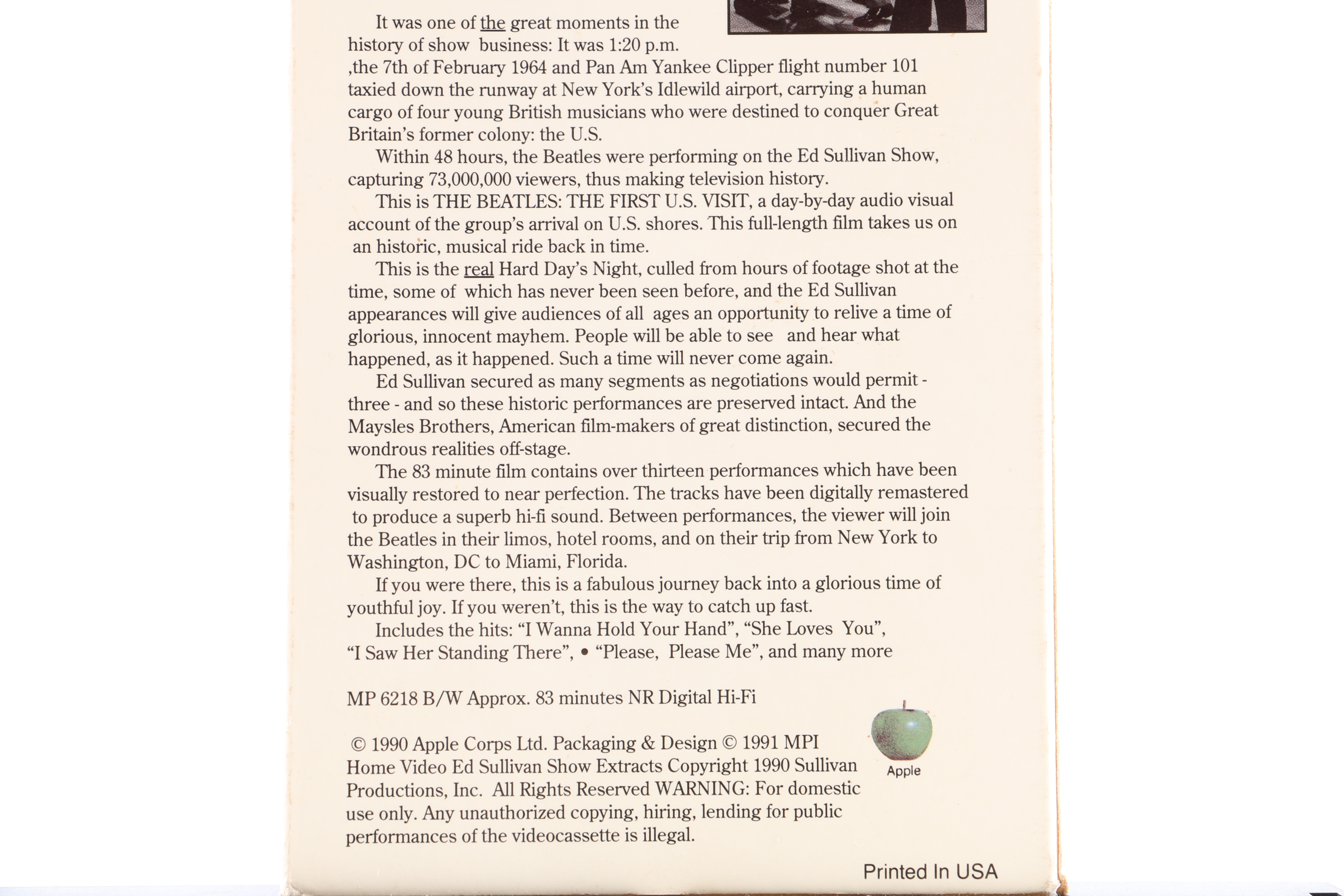 The Beatles VHS Collection Including "The Compleat Beatles"