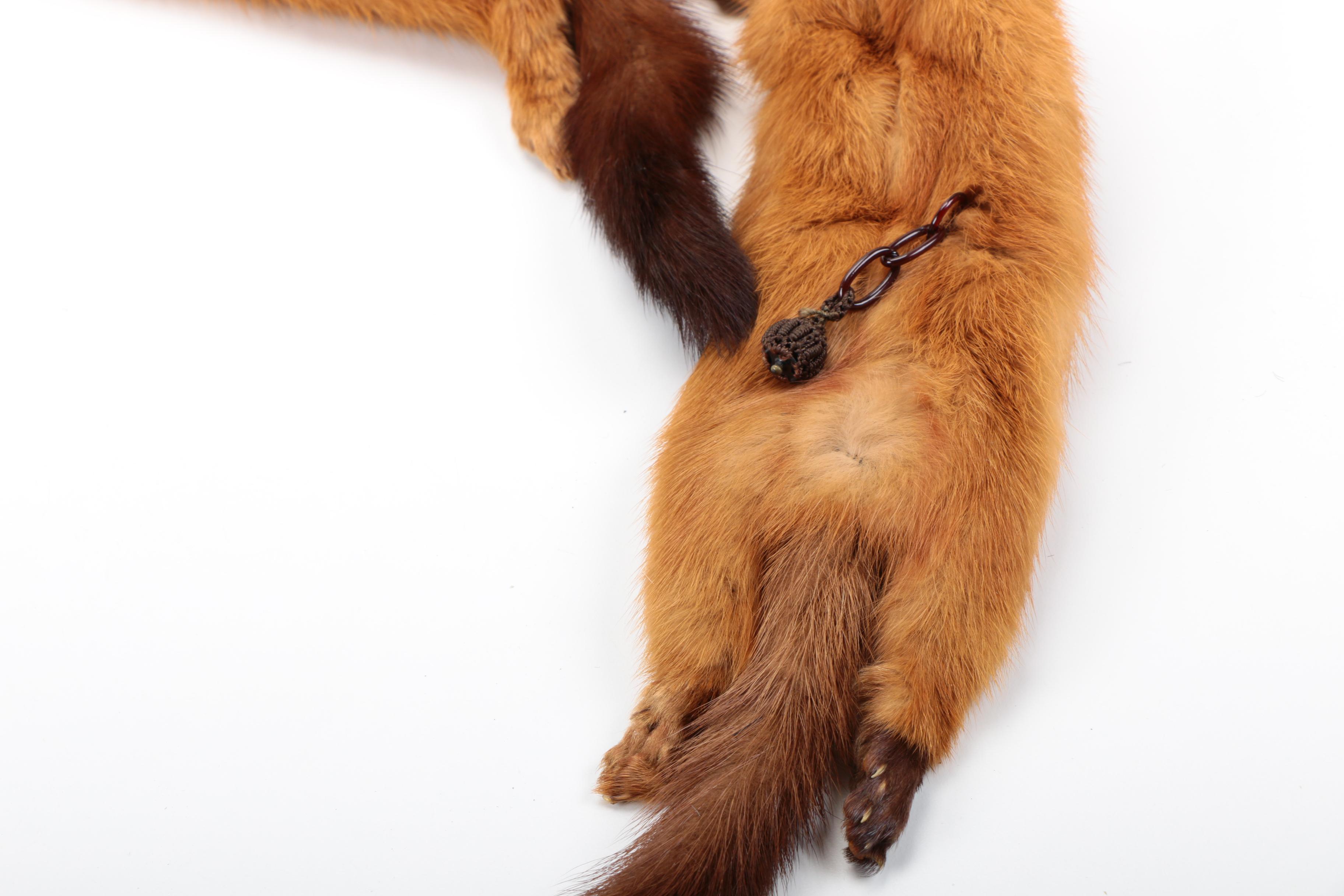 Vintage Marten Pelt Fur Stole