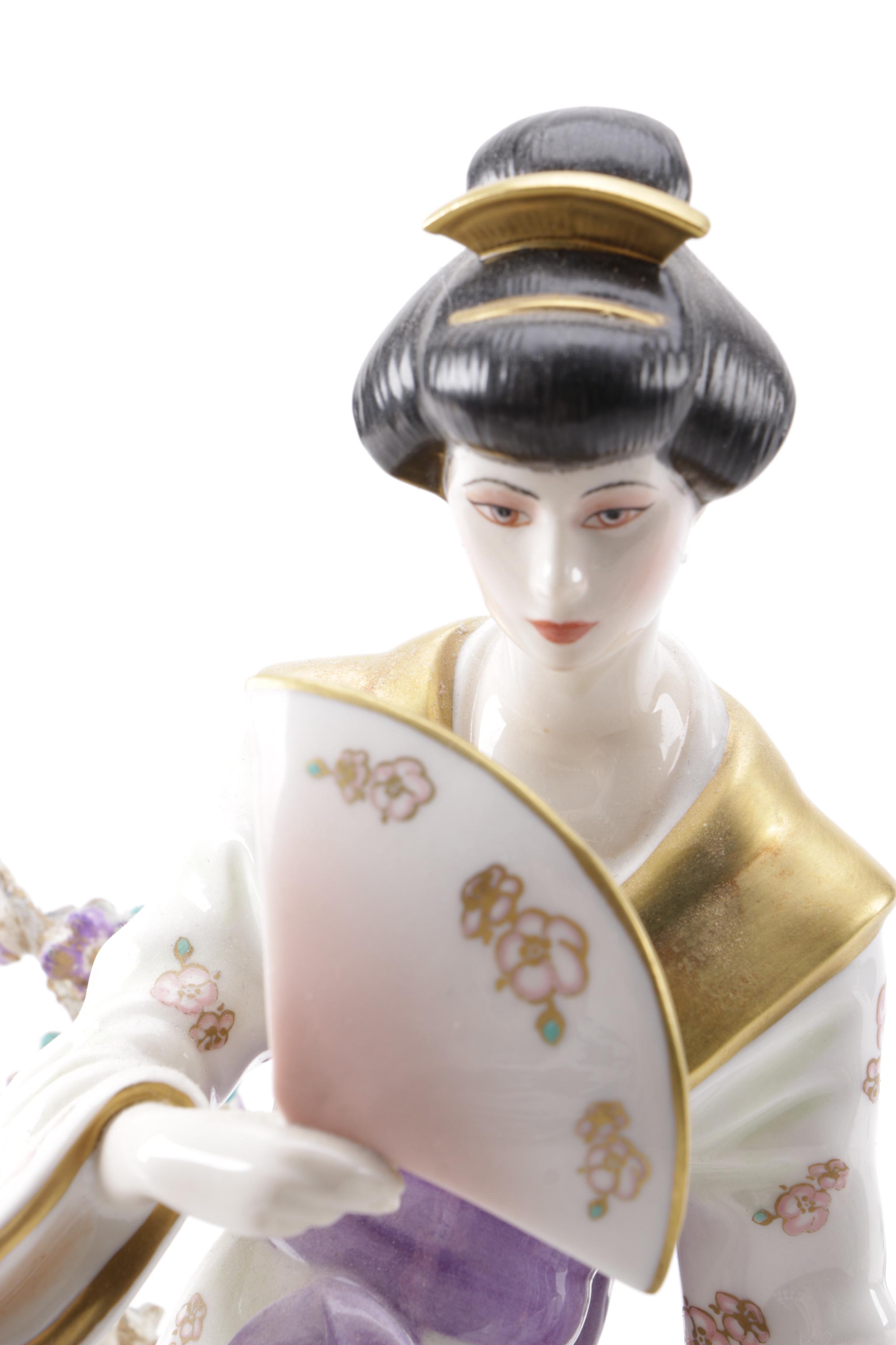 Porcelain and Ceramic Asian Figurines Including The Franklin Mint