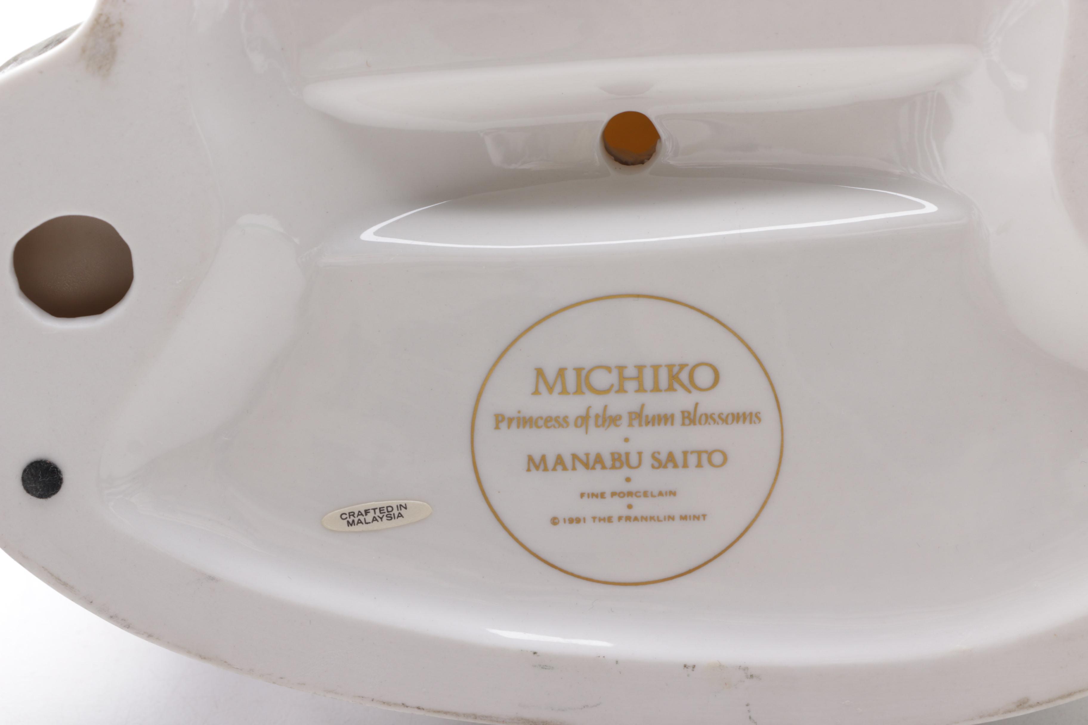 Porcelain and Ceramic Asian Figurines Including The Franklin Mint